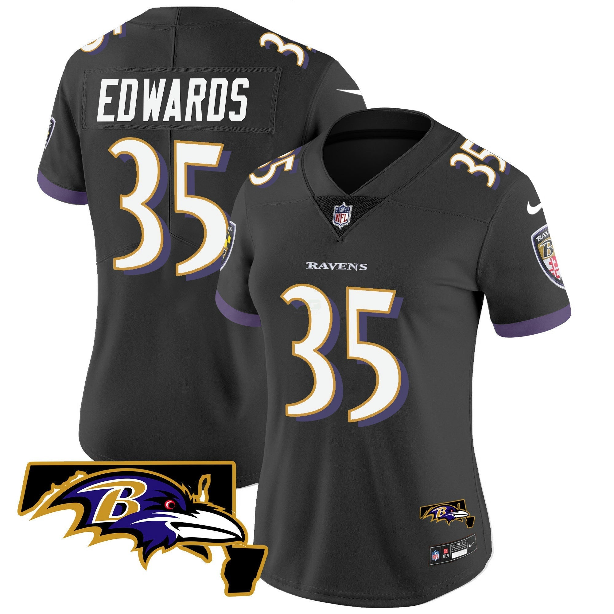Camisa NFL Women’s Maryland Patch Vapor Limited Jersey