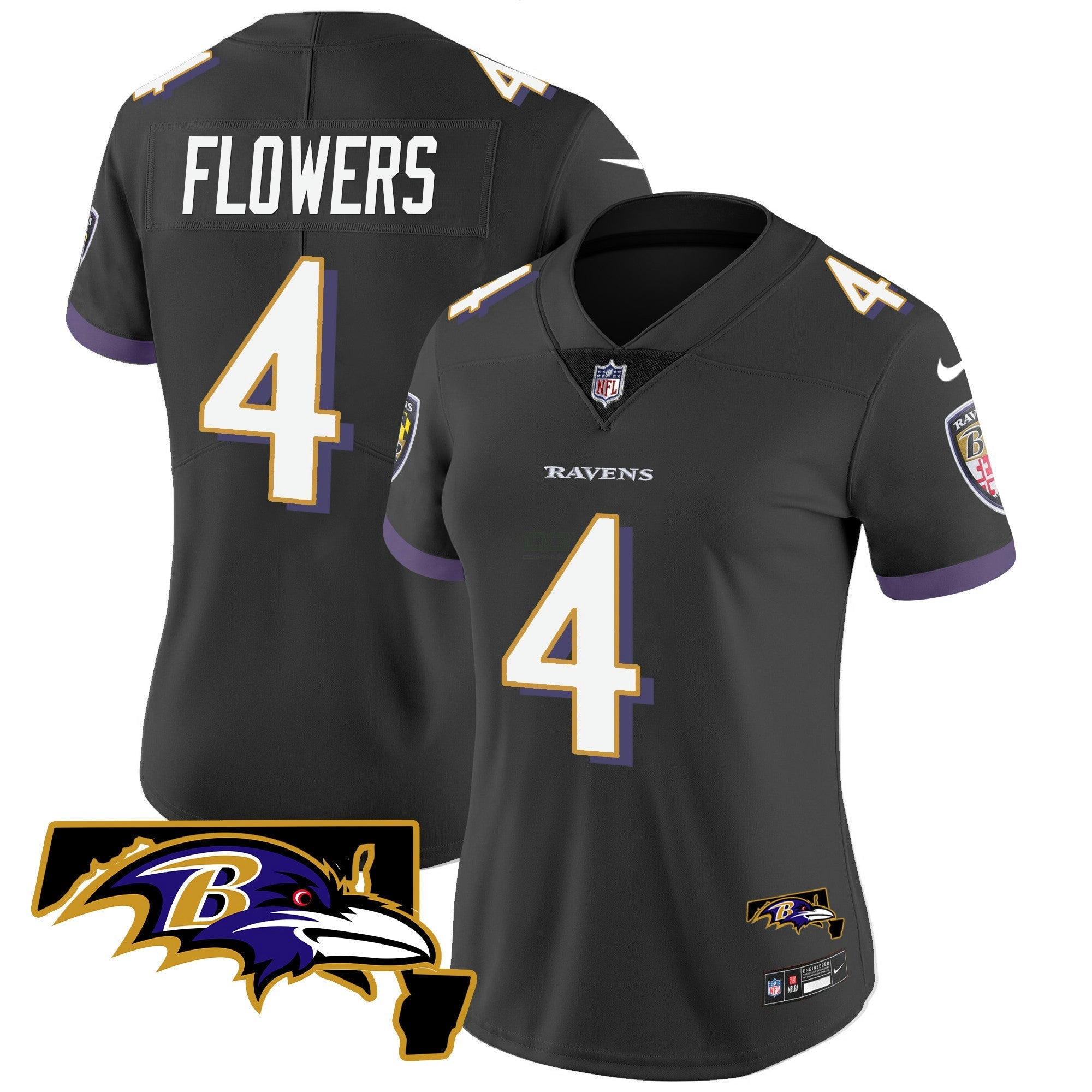Camisa NFL Women’s Maryland Patch Vapor Limited Jersey