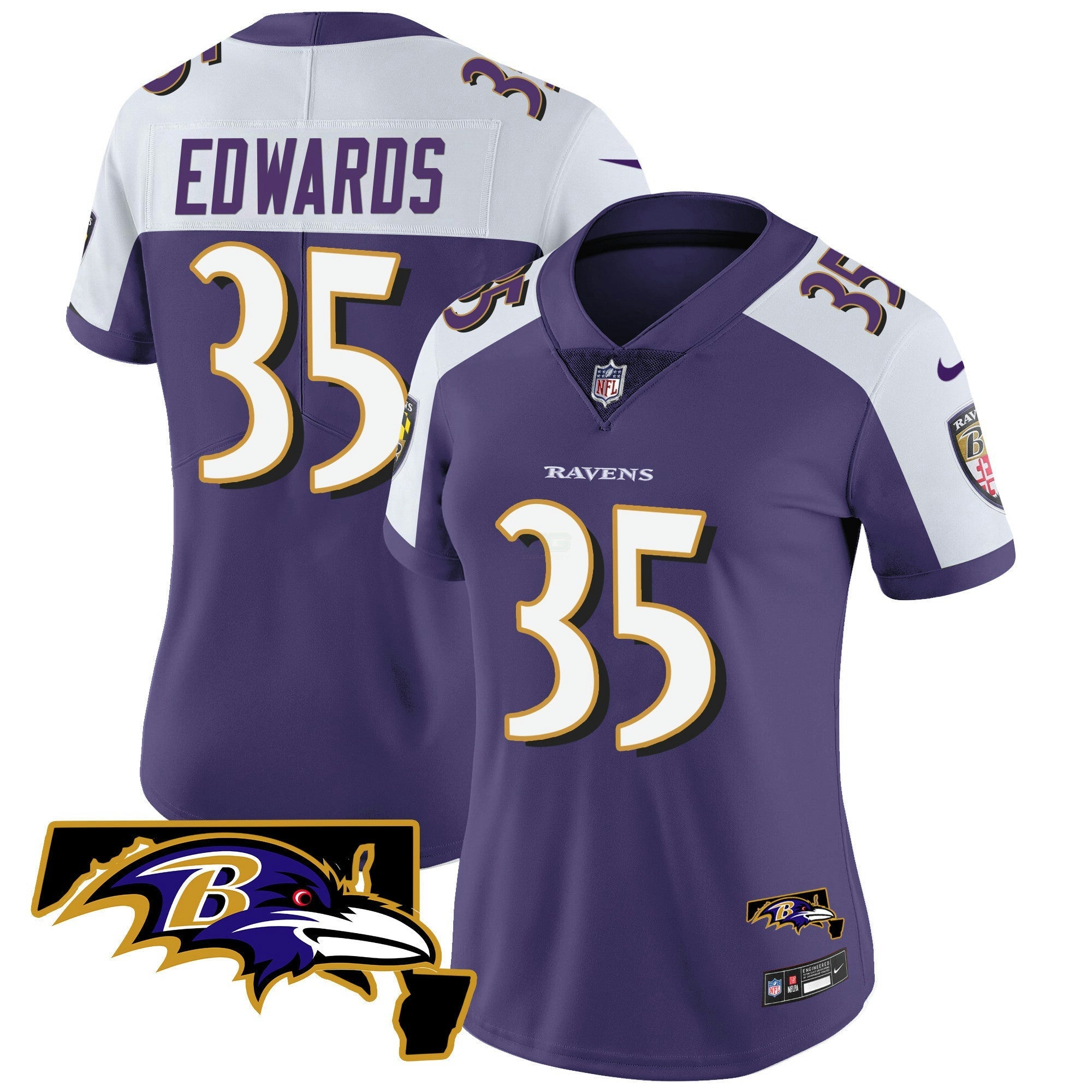 Camisa NFL Women’s Maryland Patch Vapor Limited Jersey
