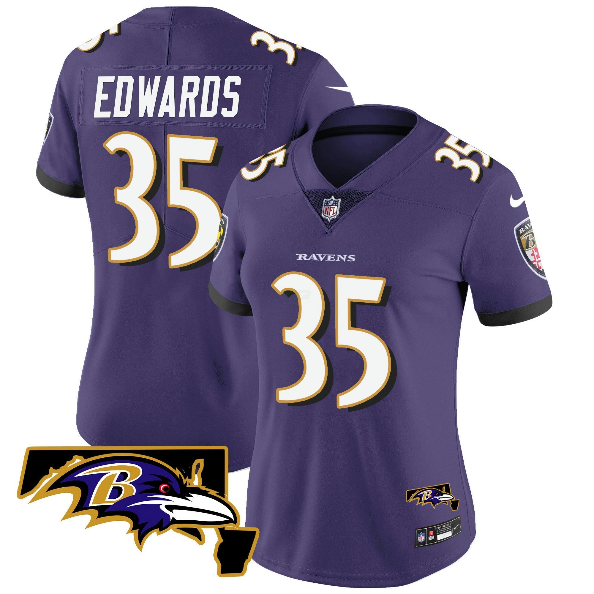 Camisa NFL Women’s Maryland Patch Vapor Limited Jersey