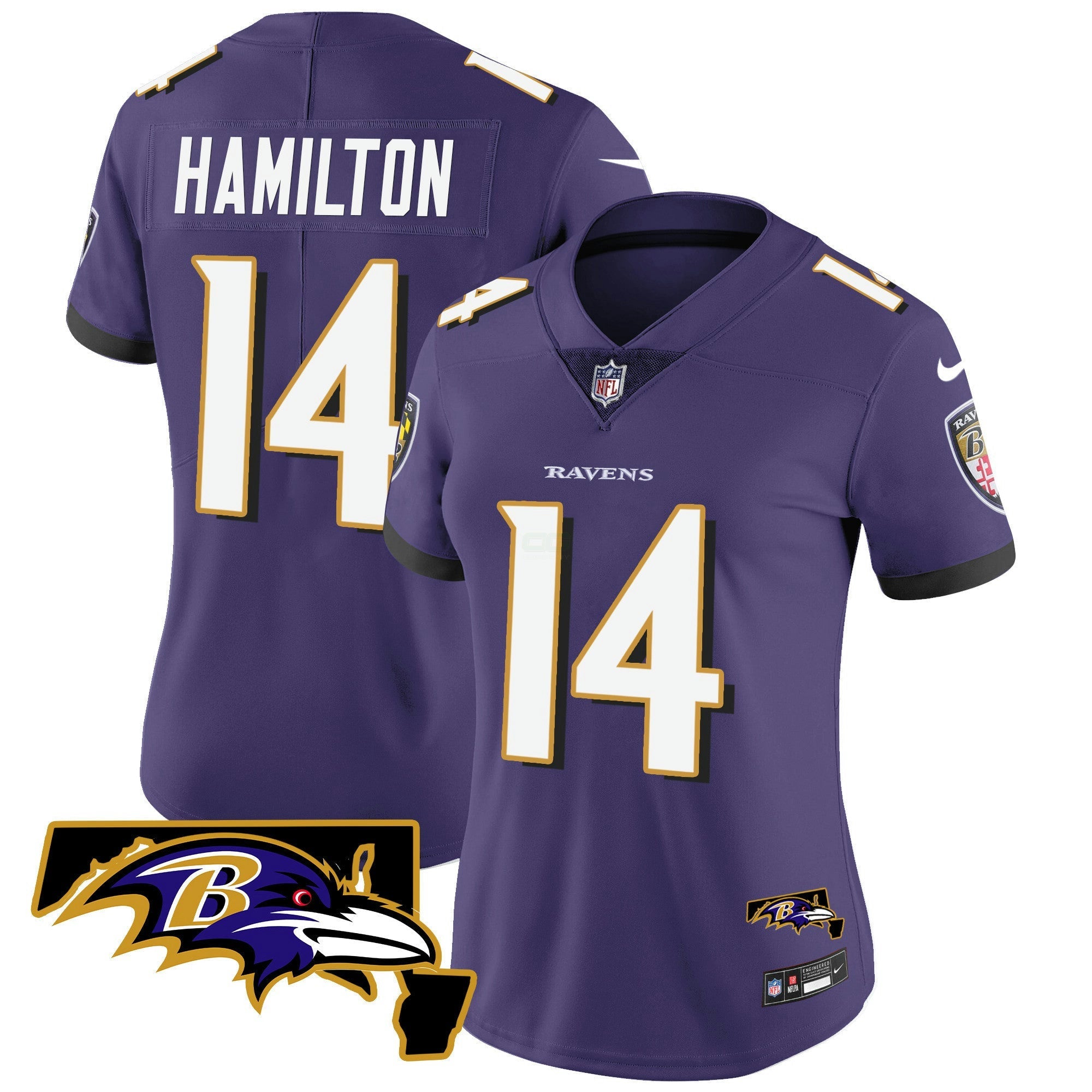 Camisa NFL Women’s Maryland Patch Vapor Limited Jersey