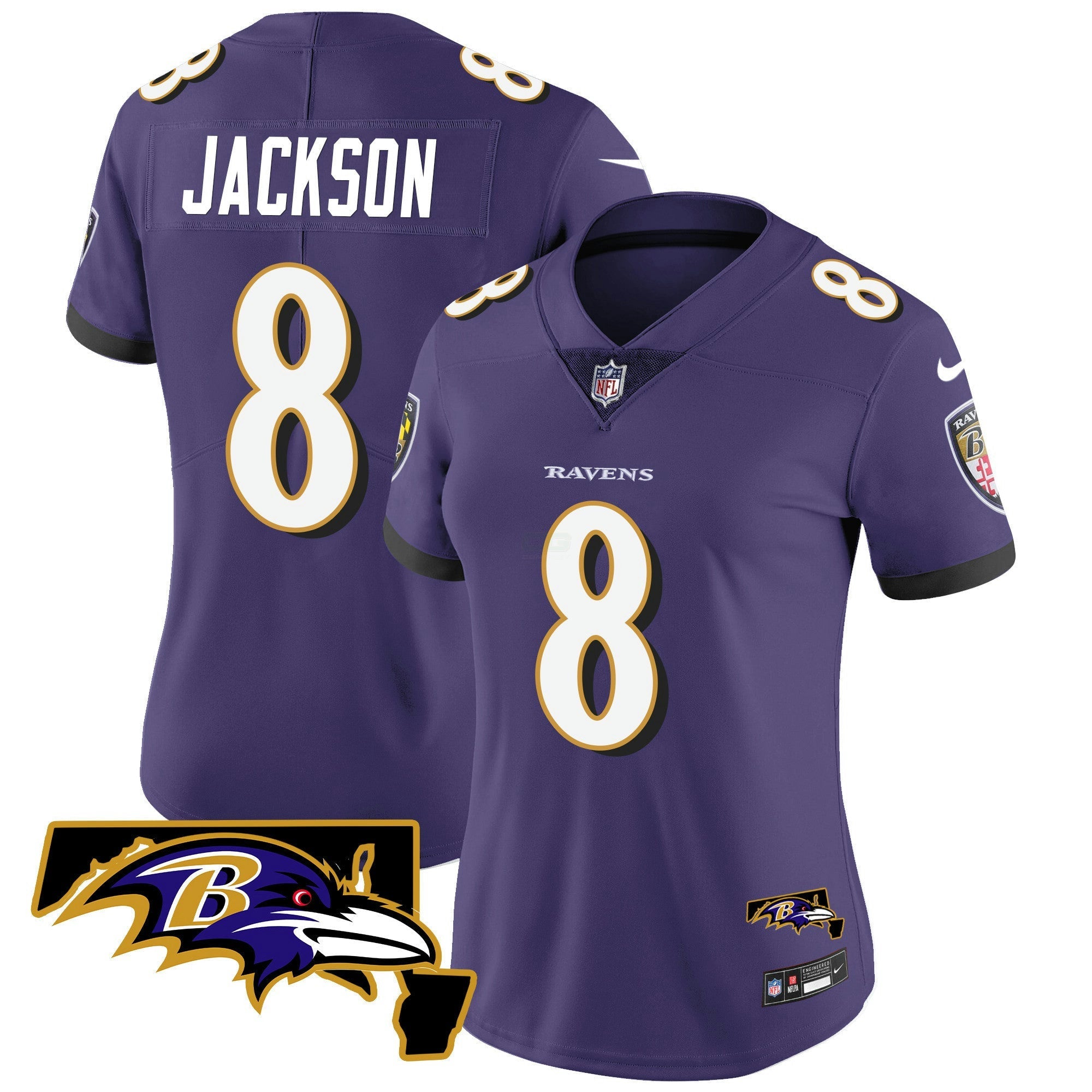 Camisa NFL Women’s Maryland Patch Vapor Limited Jersey