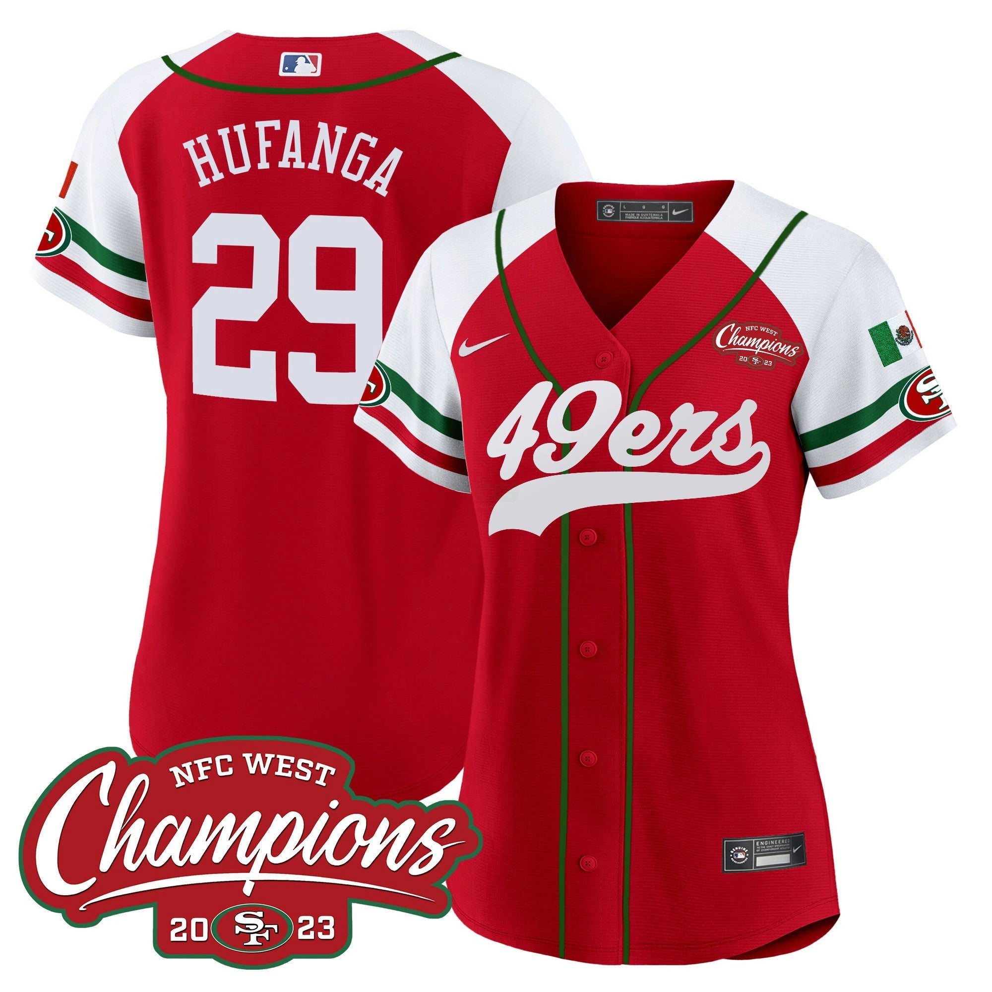 Camisa NFL Women’s Mexico 2023 NFC West Champions Jersey