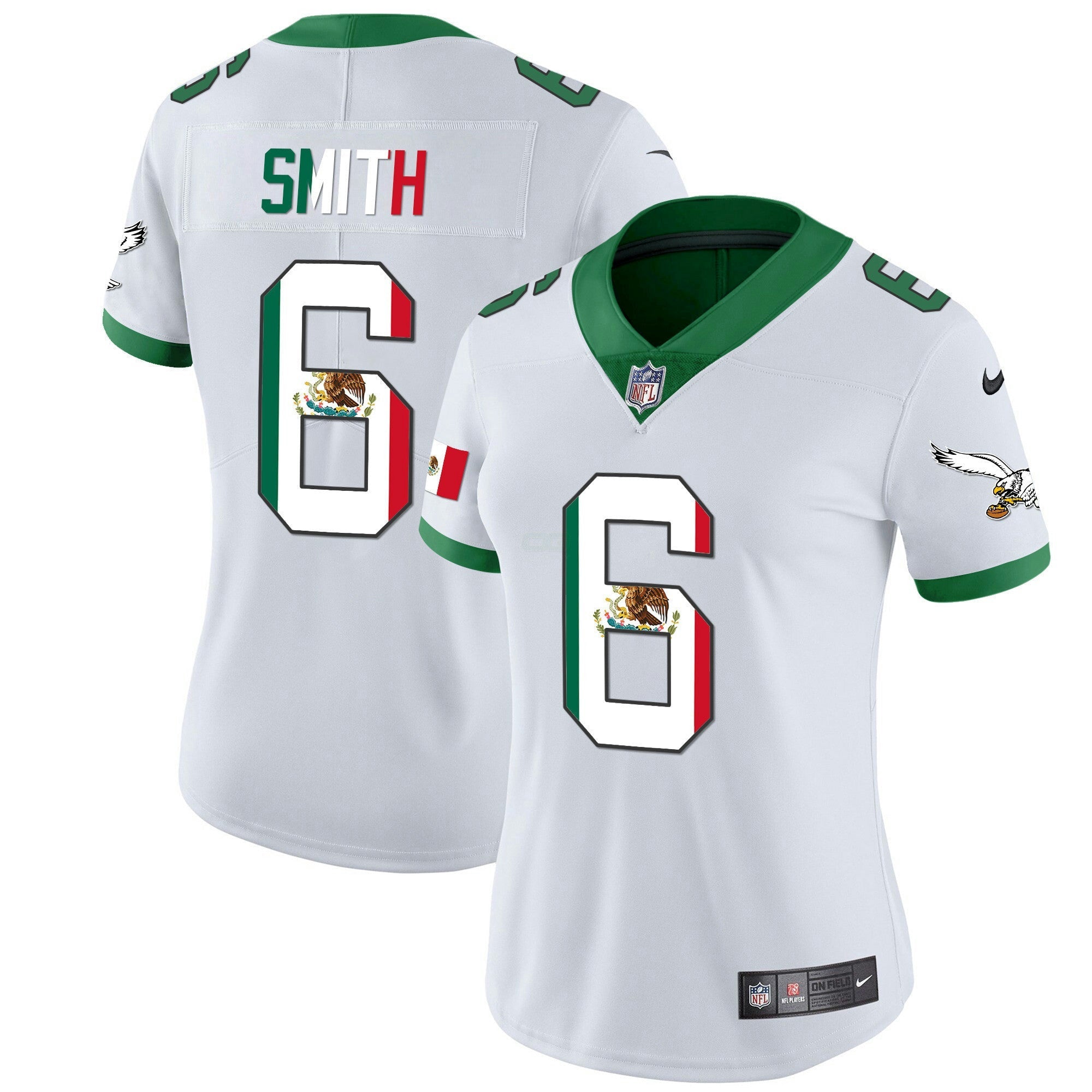 Camisa NFL Women’s Mexico Gold & Kelly Vapor Jersey