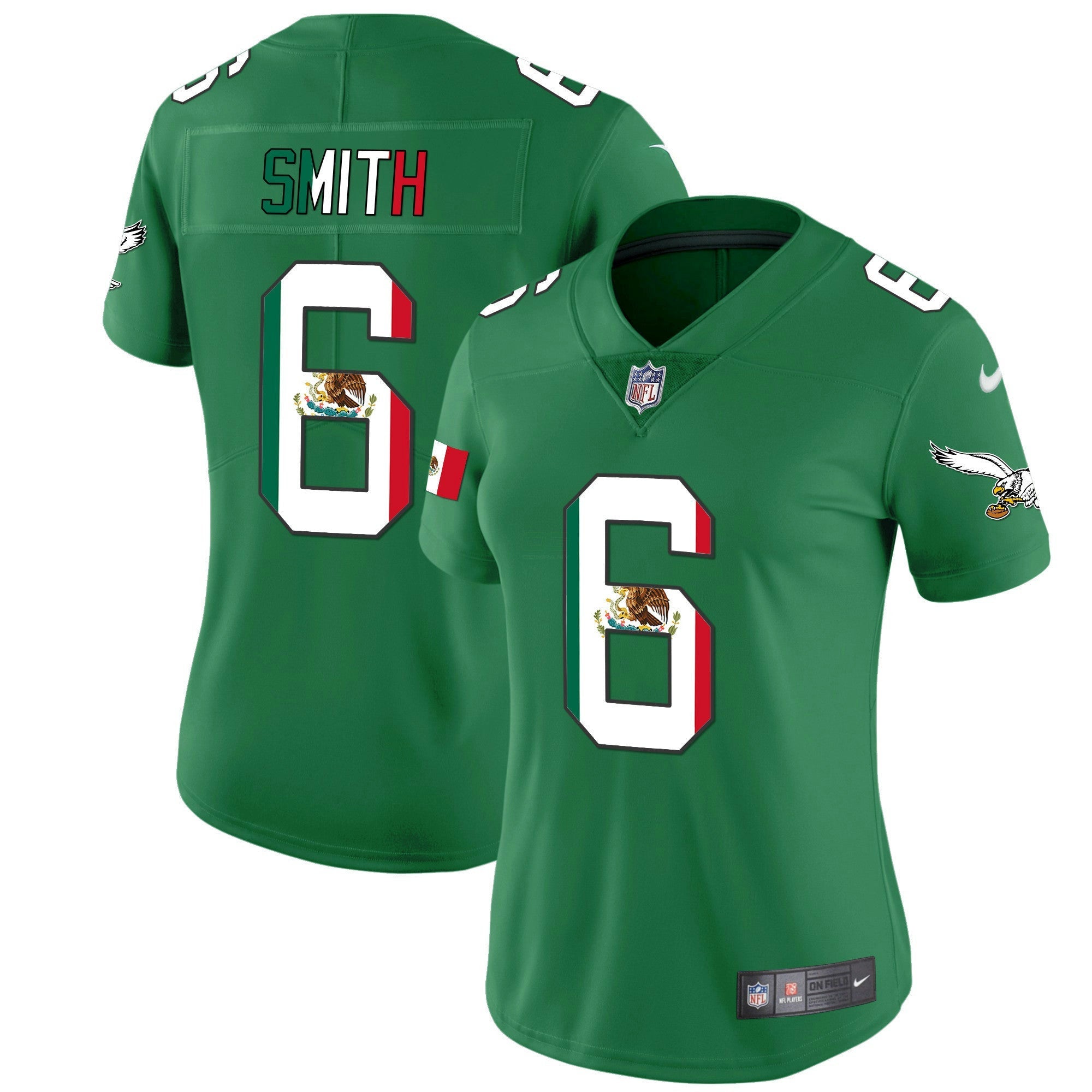 Camisa NFL Women’s Mexico Gold & Kelly Vapor Jersey