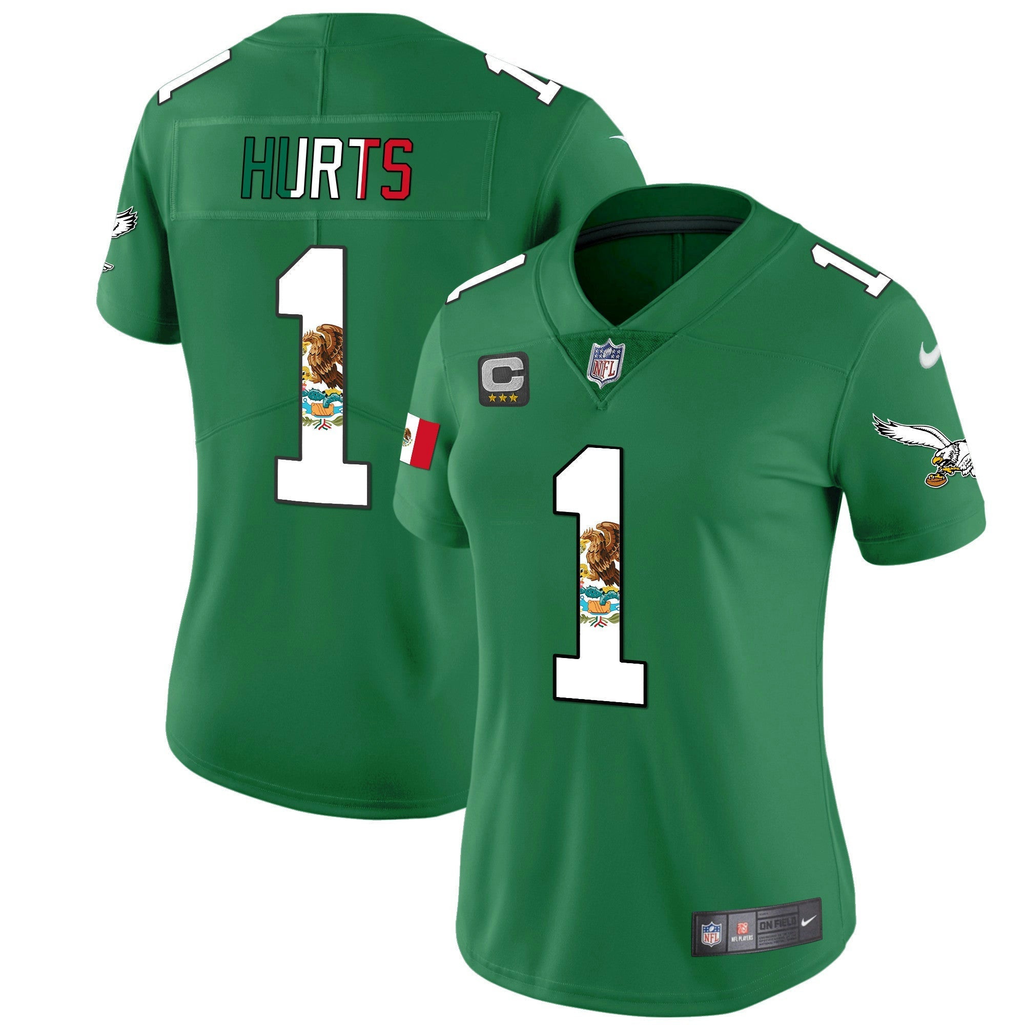Camisa NFL Women’s Mexico Gold & Kelly Vapor Jersey