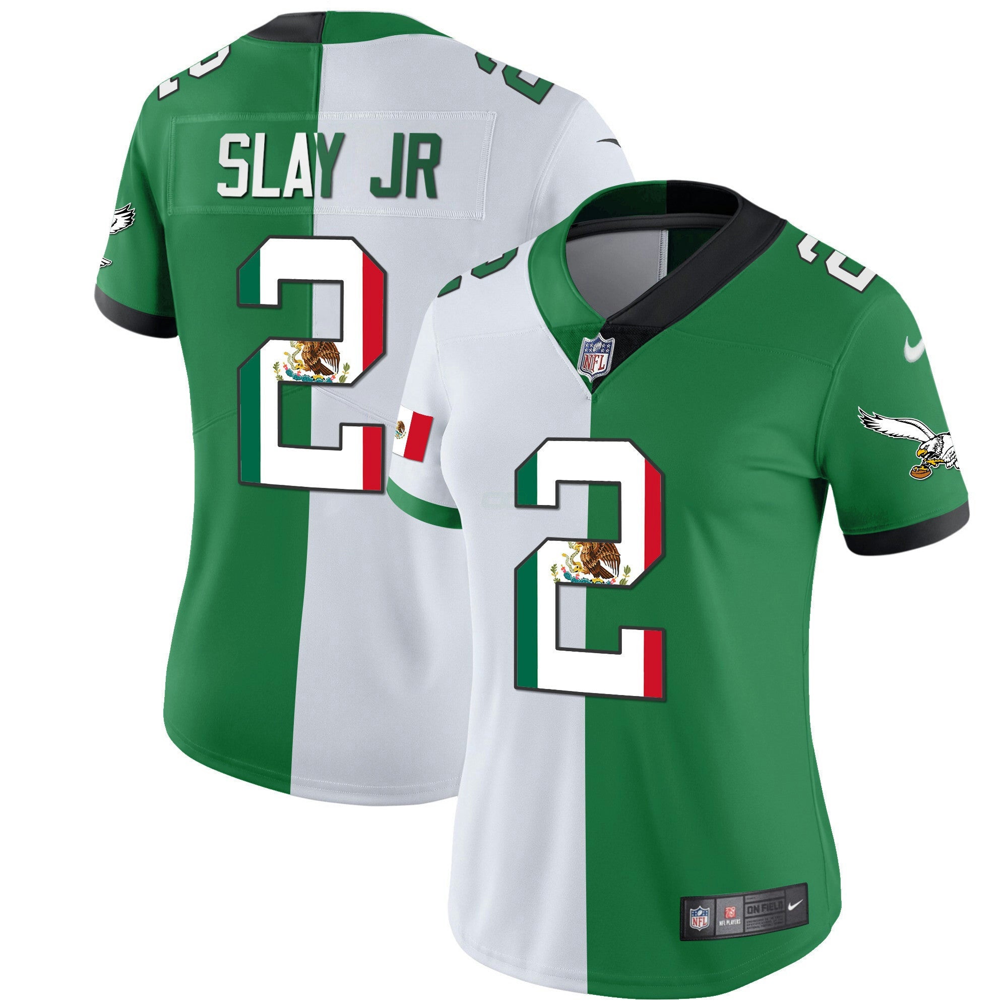 Camisa NFL Women’s Mexico Gold & Kelly Vapor Jersey