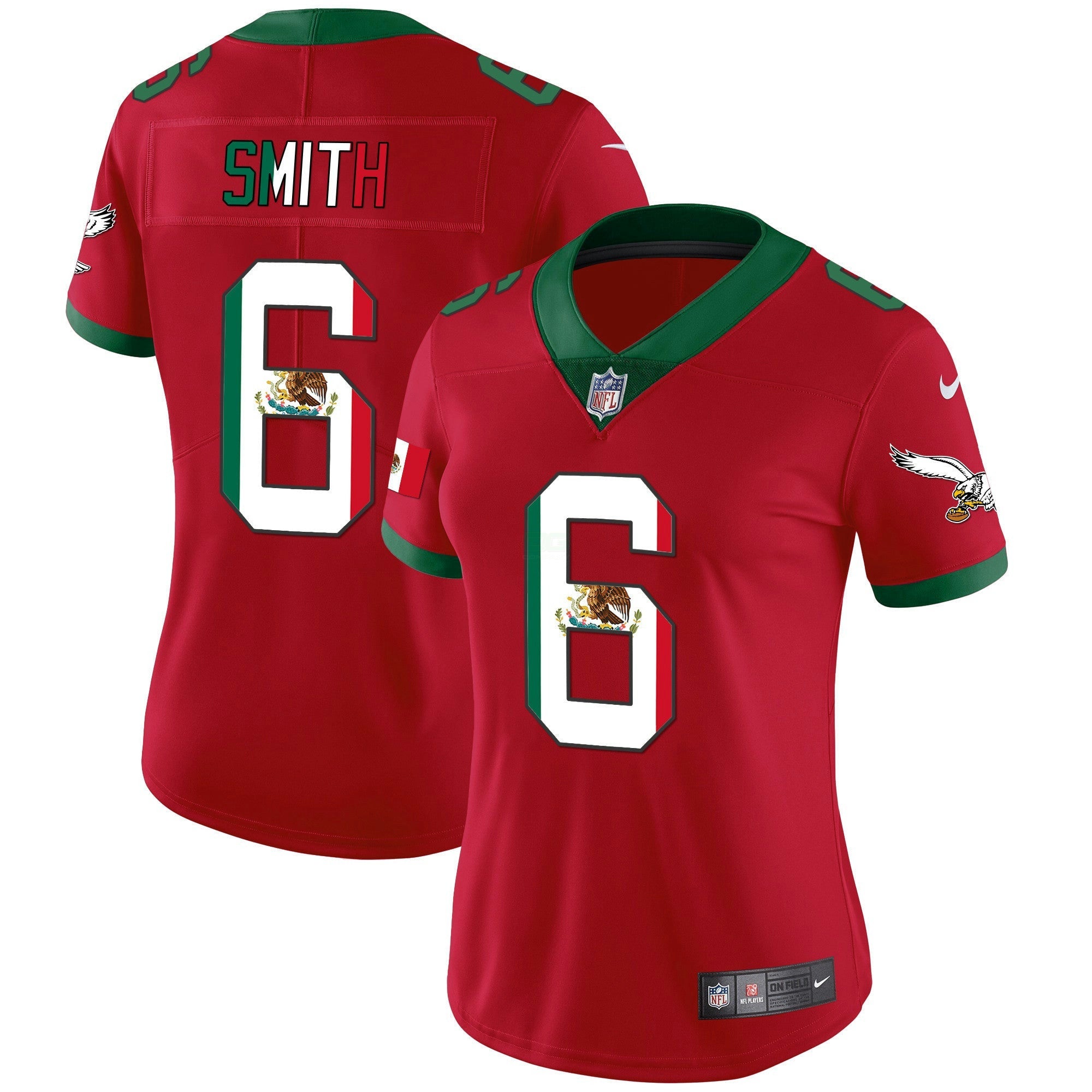 Camisa NFL Women’s Mexico Gold & Kelly Vapor Jersey