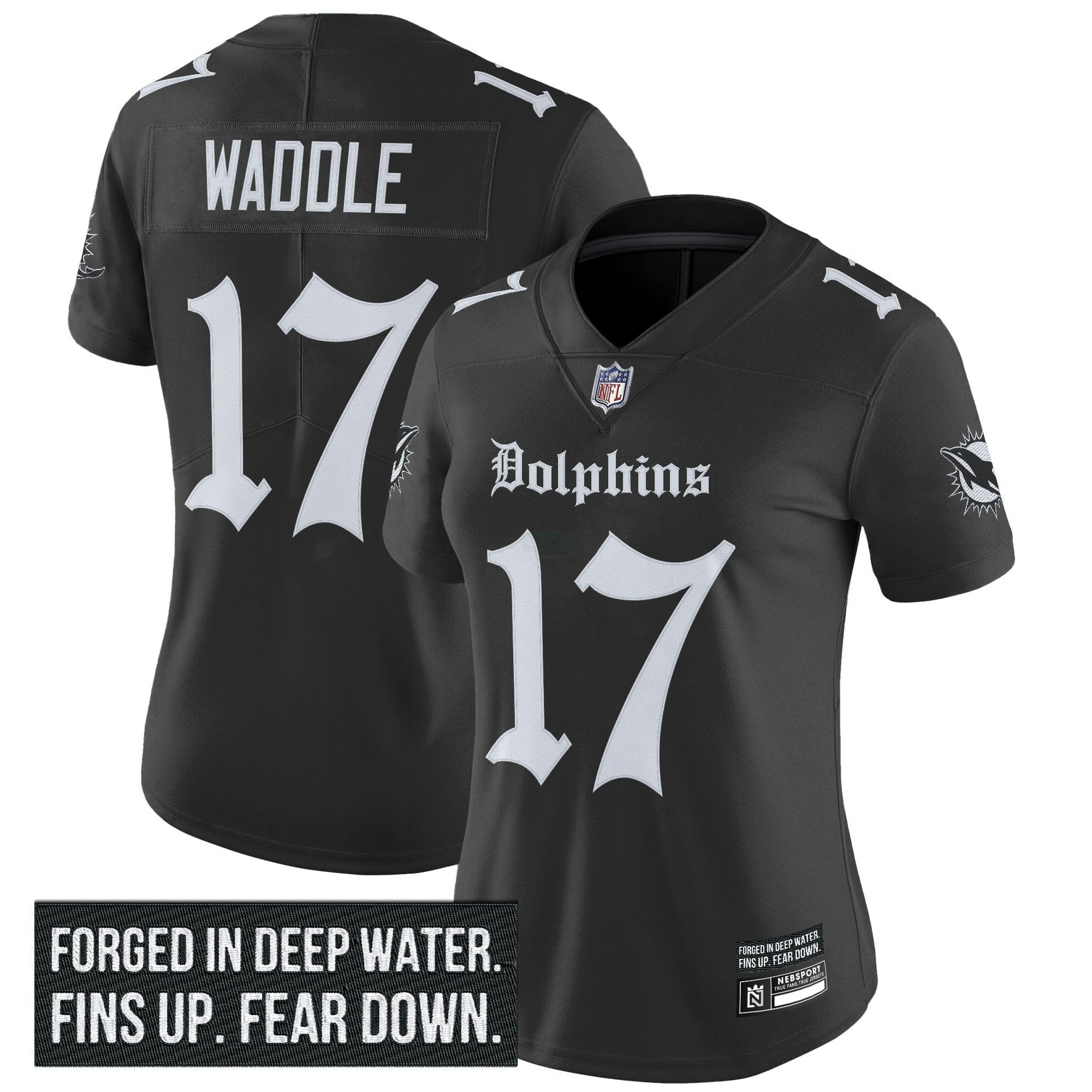 Camisa NFL Women’s Miami ‘Gothic Deep Water Edition’ Vapor Limited Jersey