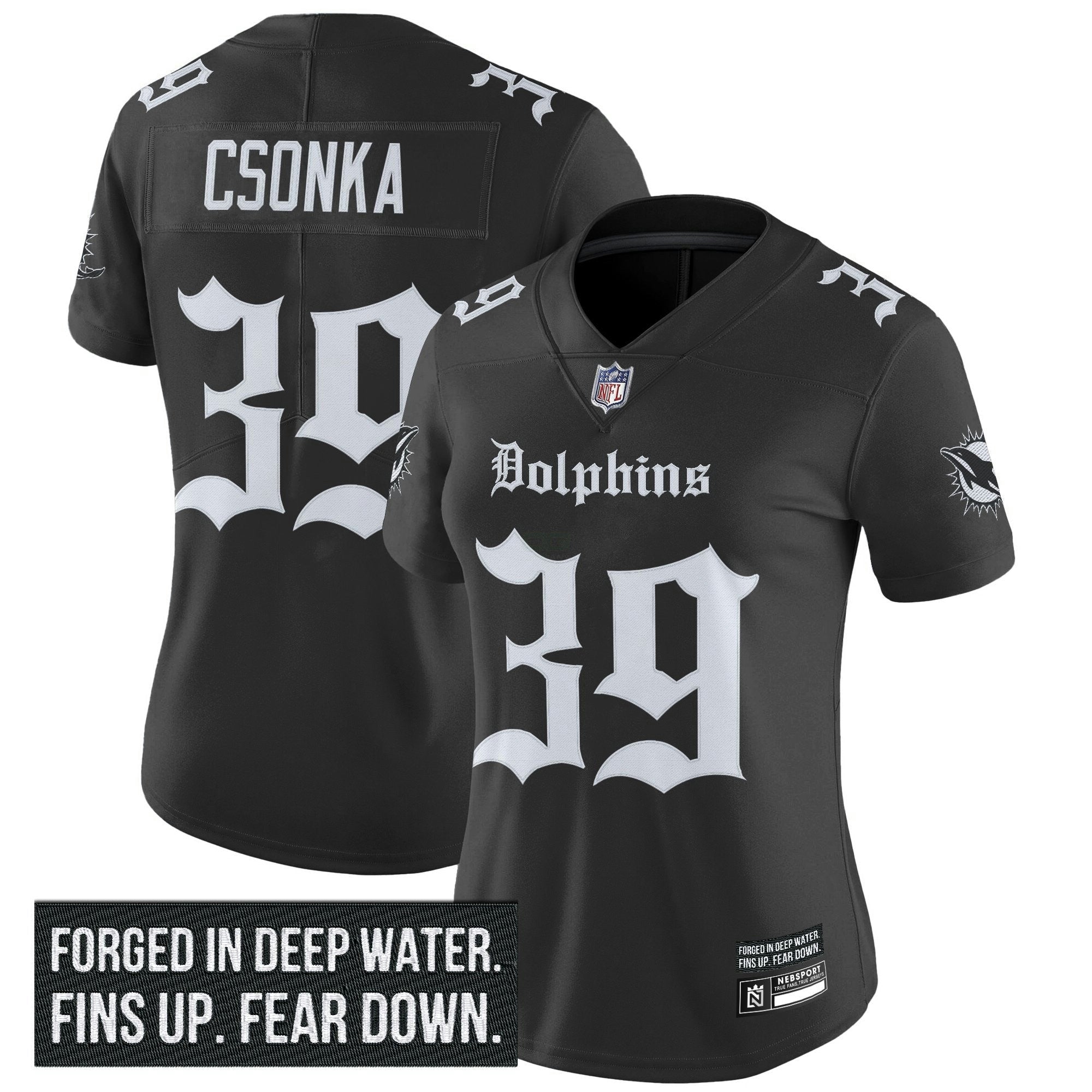 Camisa NFL Women’s Miami ‘Gothic Deep Water Edition’ Vapor Limited Jersey