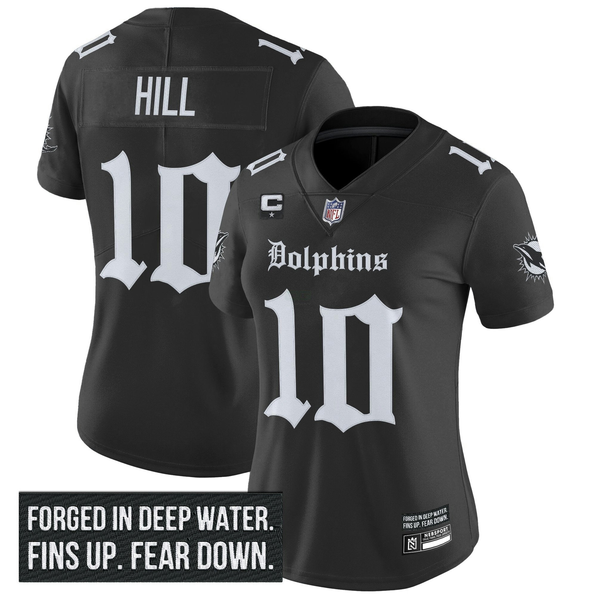 Camisa NFL Women’s Miami ‘Gothic Deep Water Edition’ Vapor Limited Jersey