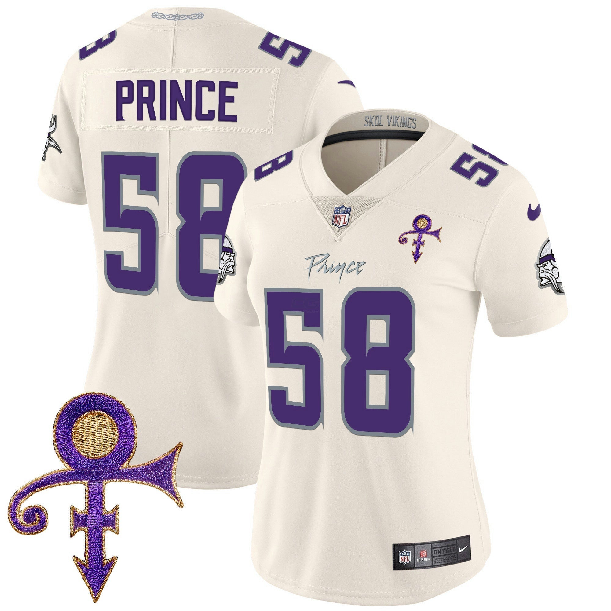 Camisa NFL Women’s Minnesota 2024 Prince Vapor Limited Jersey