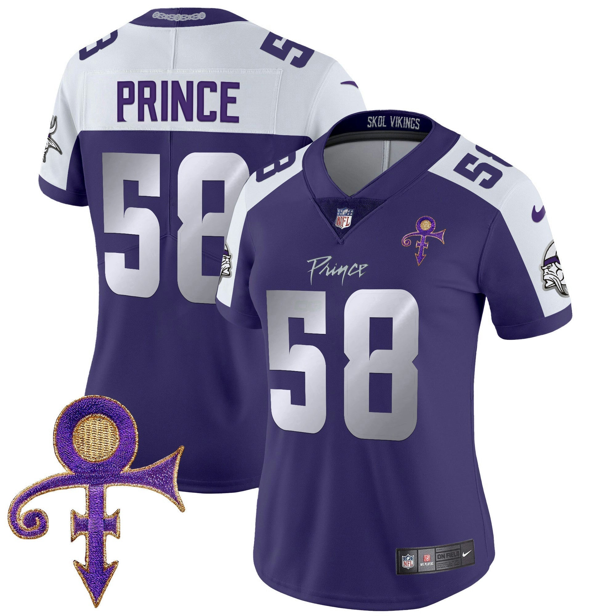 Camisa NFL Women’s Minnesota 2024 Prince Vapor Limited Jersey