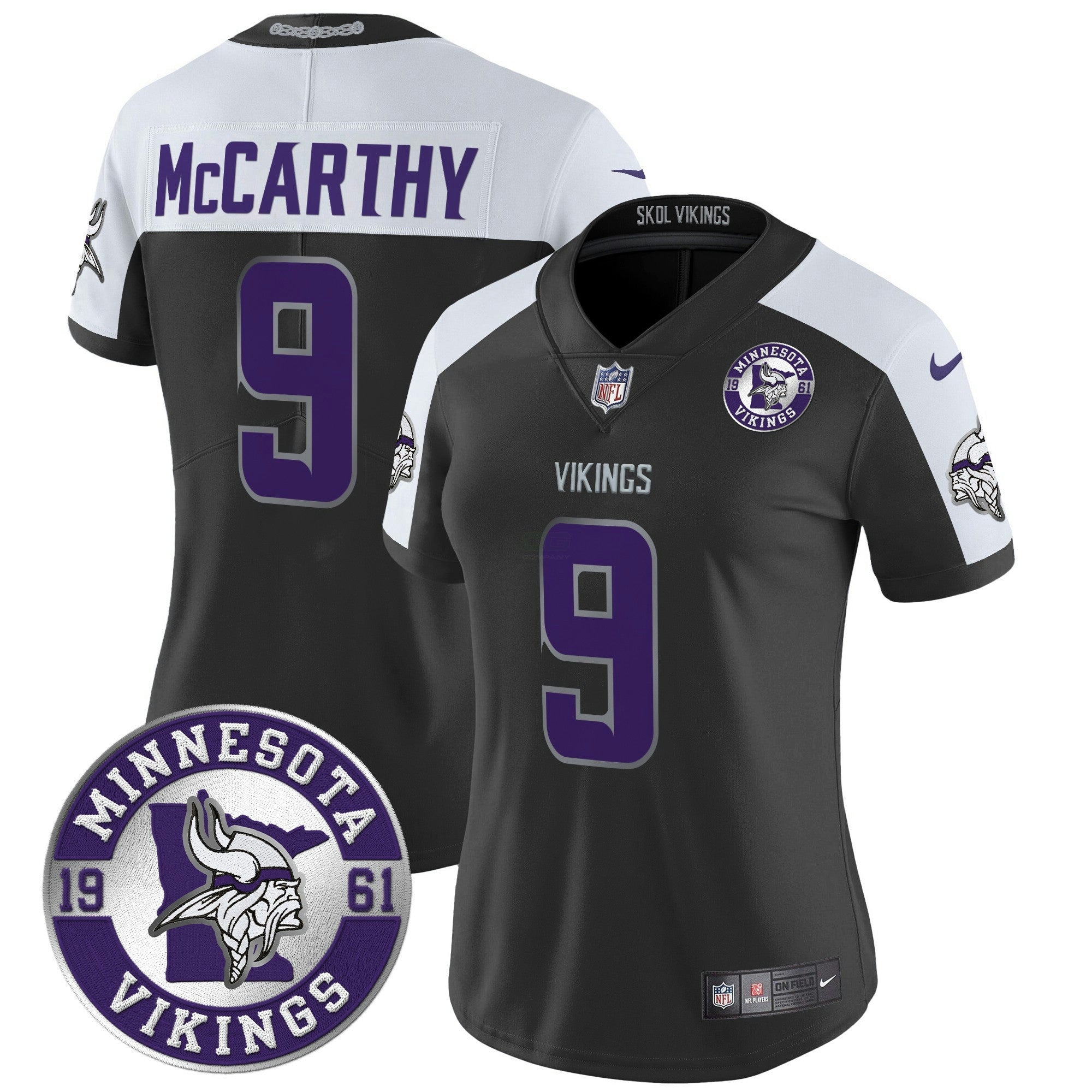 Camisa NFL Women’s Minnesota 2024 Vapor Limited Jersey – Est. 1961 Patch