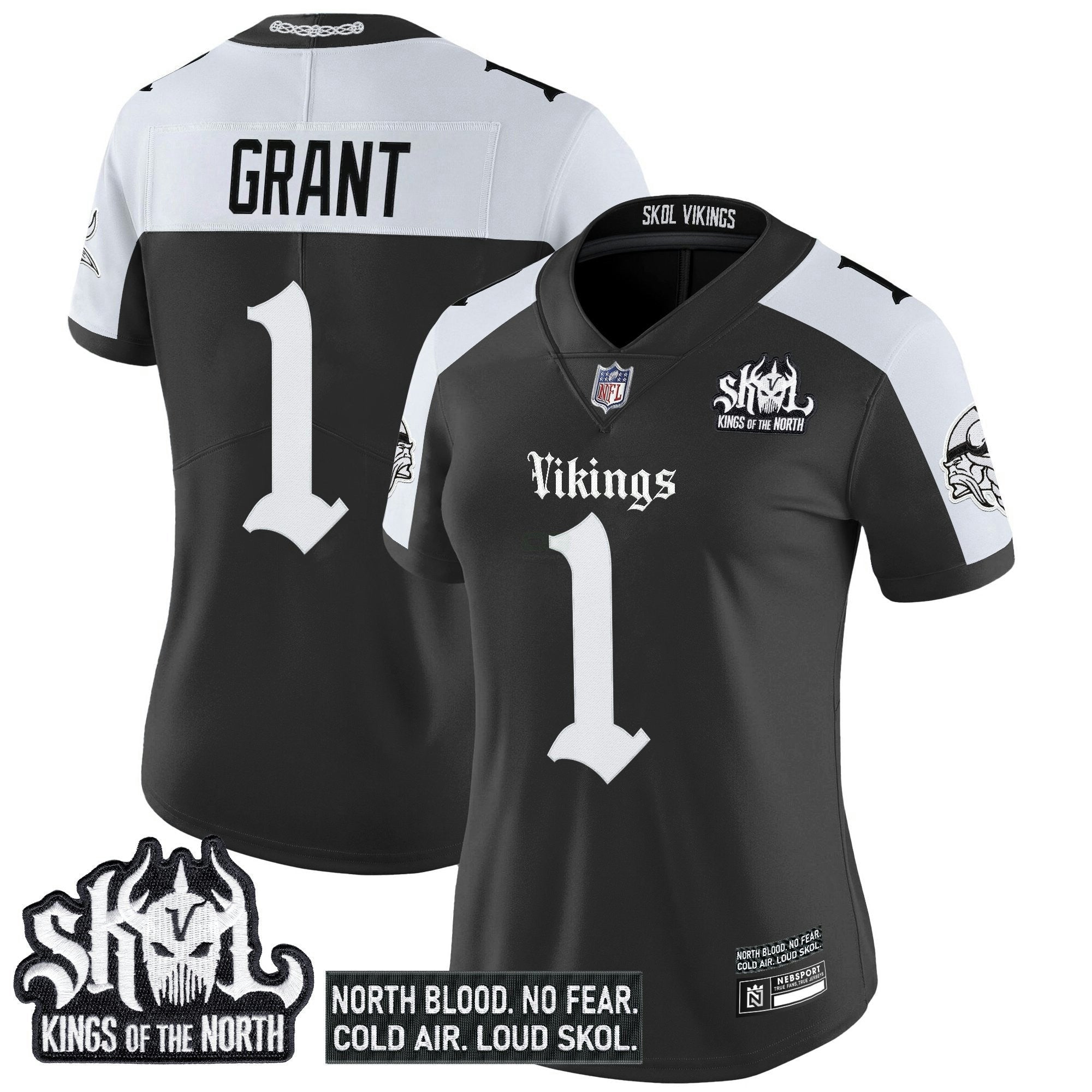 Camisa NFL Women’s Minnesota ‘Gothic Norseblood Edition’ Vapor Limited Jersey