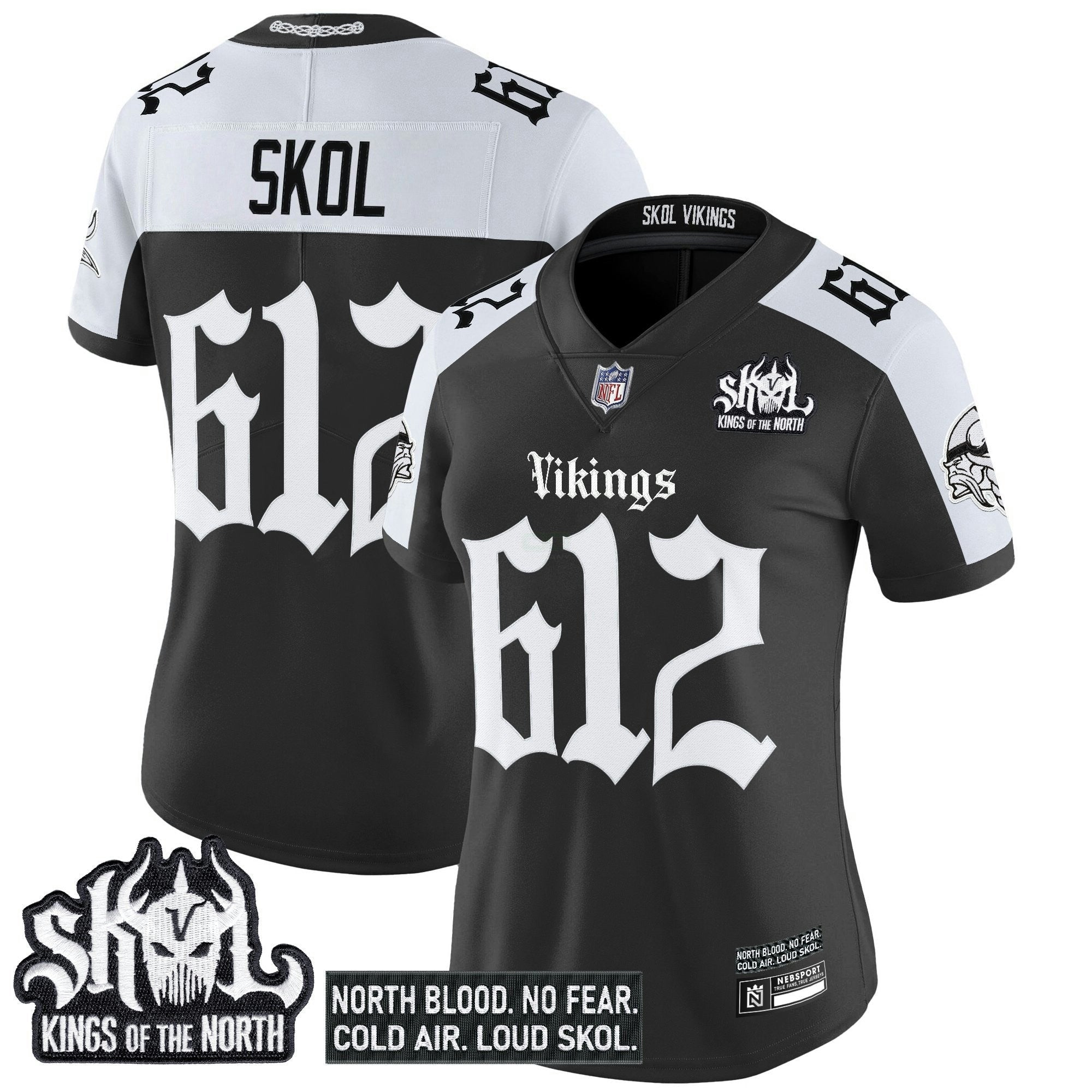 Camisa NFL Women’s Minnesota ‘Gothic Norseblood Edition’ Vapor Limited Jersey
