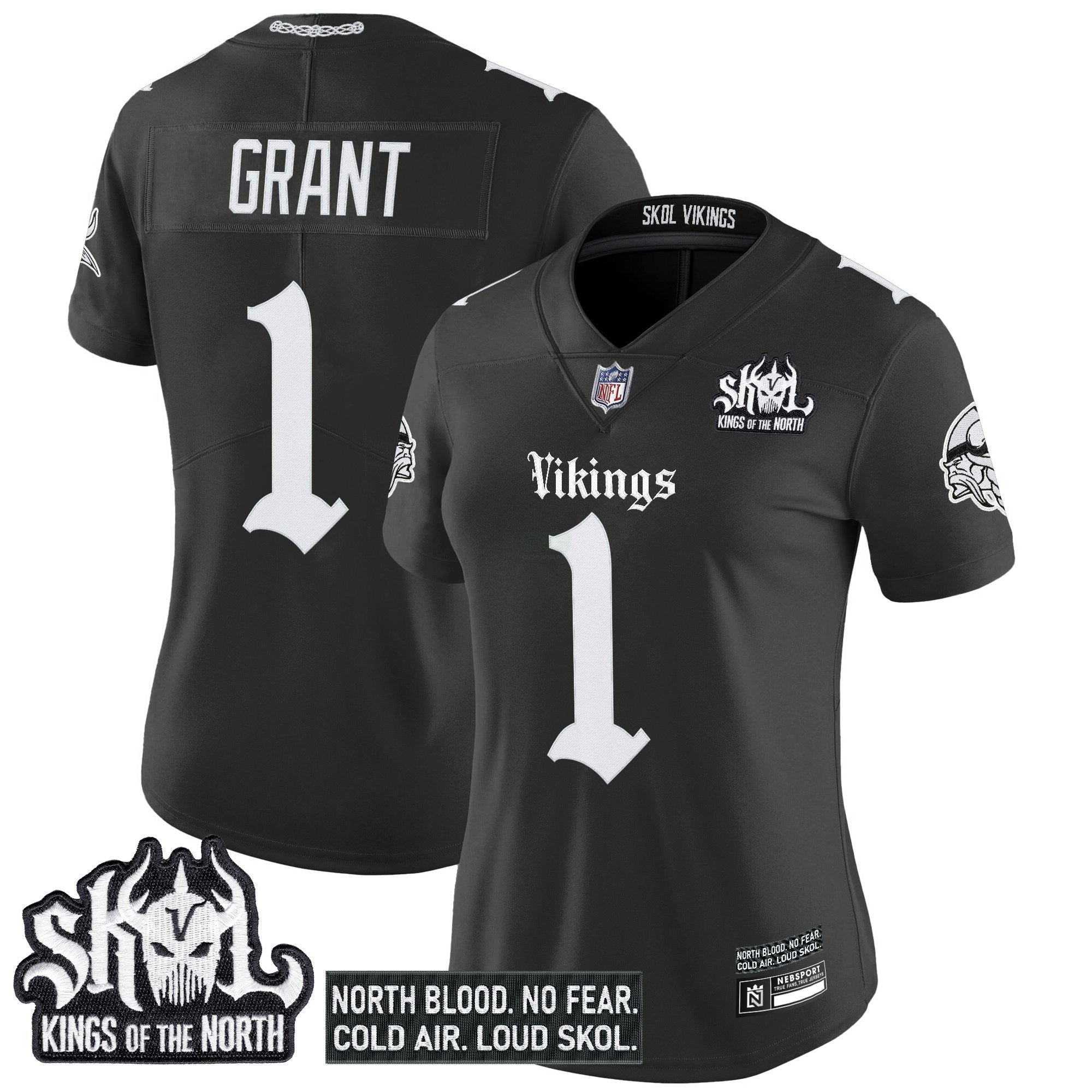Camisa NFL Women’s Minnesota ‘Gothic Norseblood Edition’ Vapor Limited Jersey