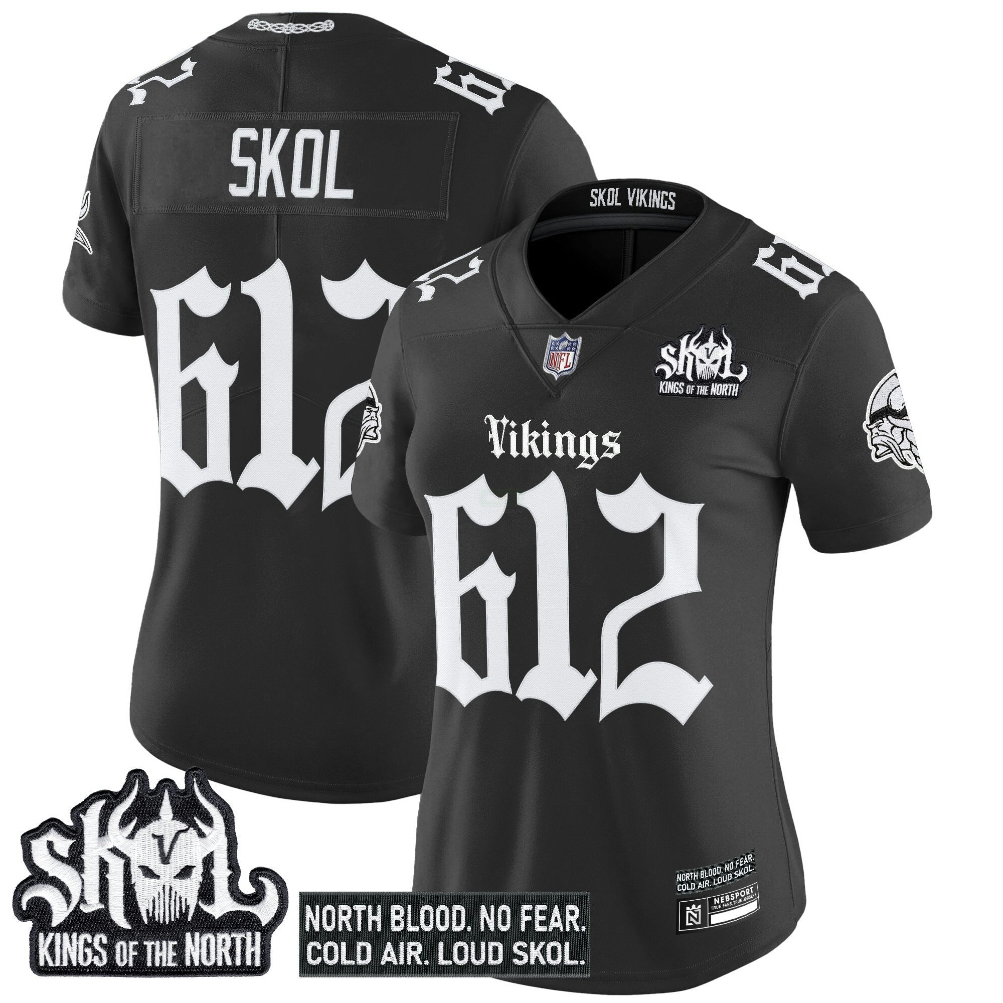 Camisa NFL Women’s Minnesota ‘Gothic Norseblood Edition’ Vapor Limited Jersey