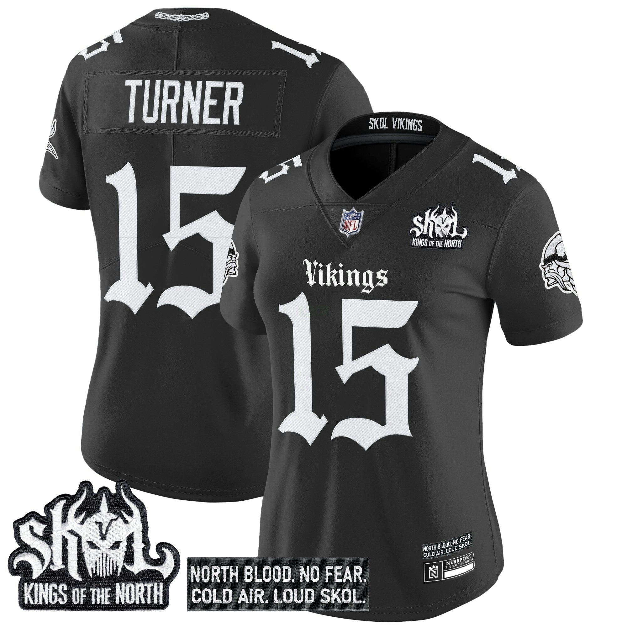 Camisa NFL Women’s Minnesota ‘Gothic Norseblood Edition’ Vapor Limited Jersey