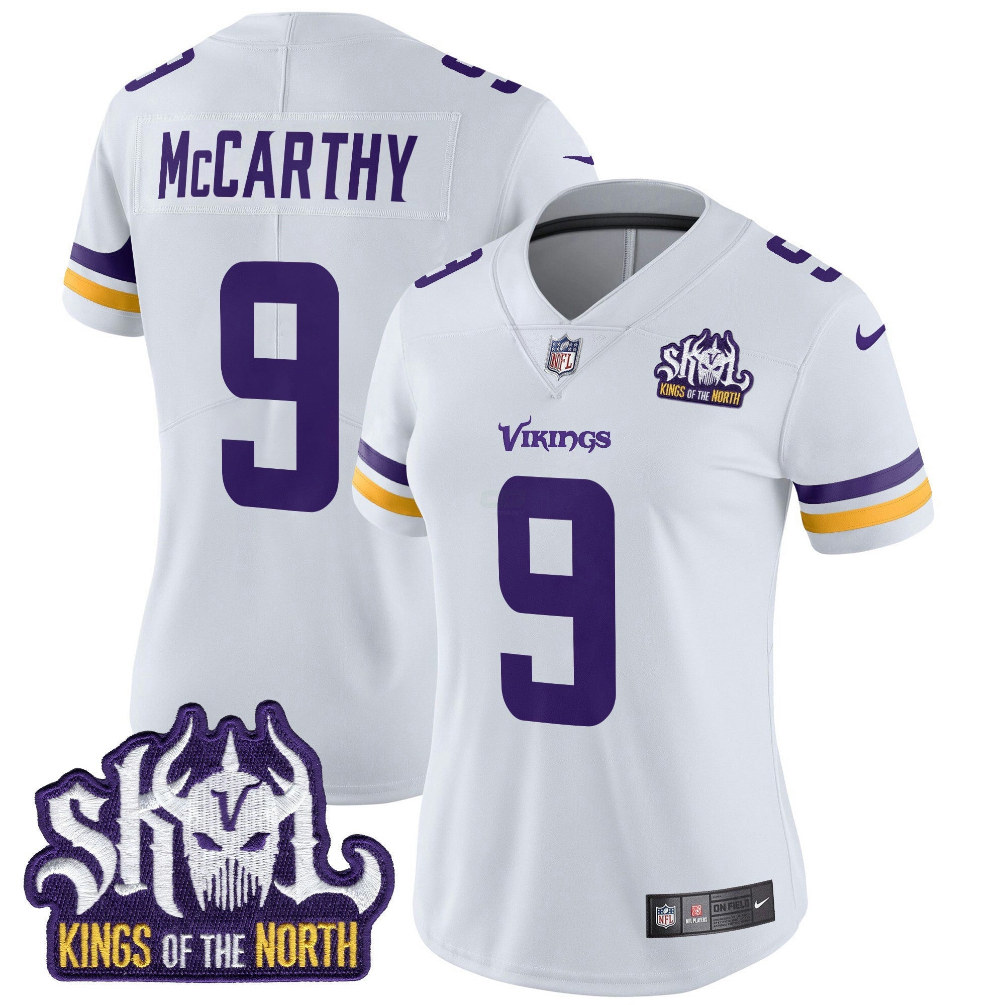 Camisa NFL Women’s Minnesota Kings Of The North Patch Vapor Limited Jersey