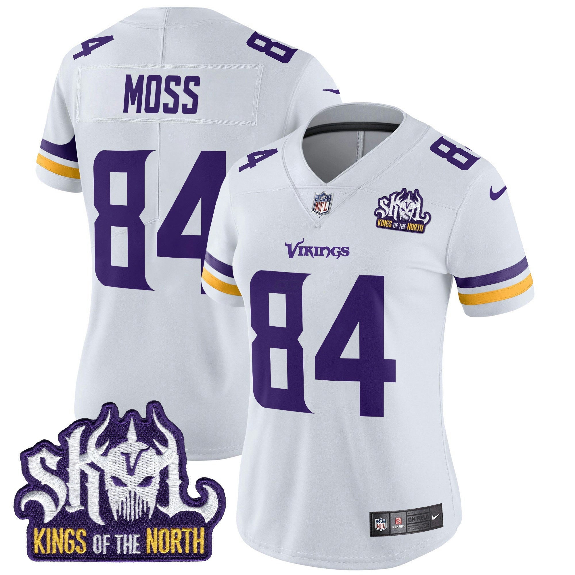 Camisa NFL Women’s Minnesota Kings Of The North Patch Vapor Limited Jersey