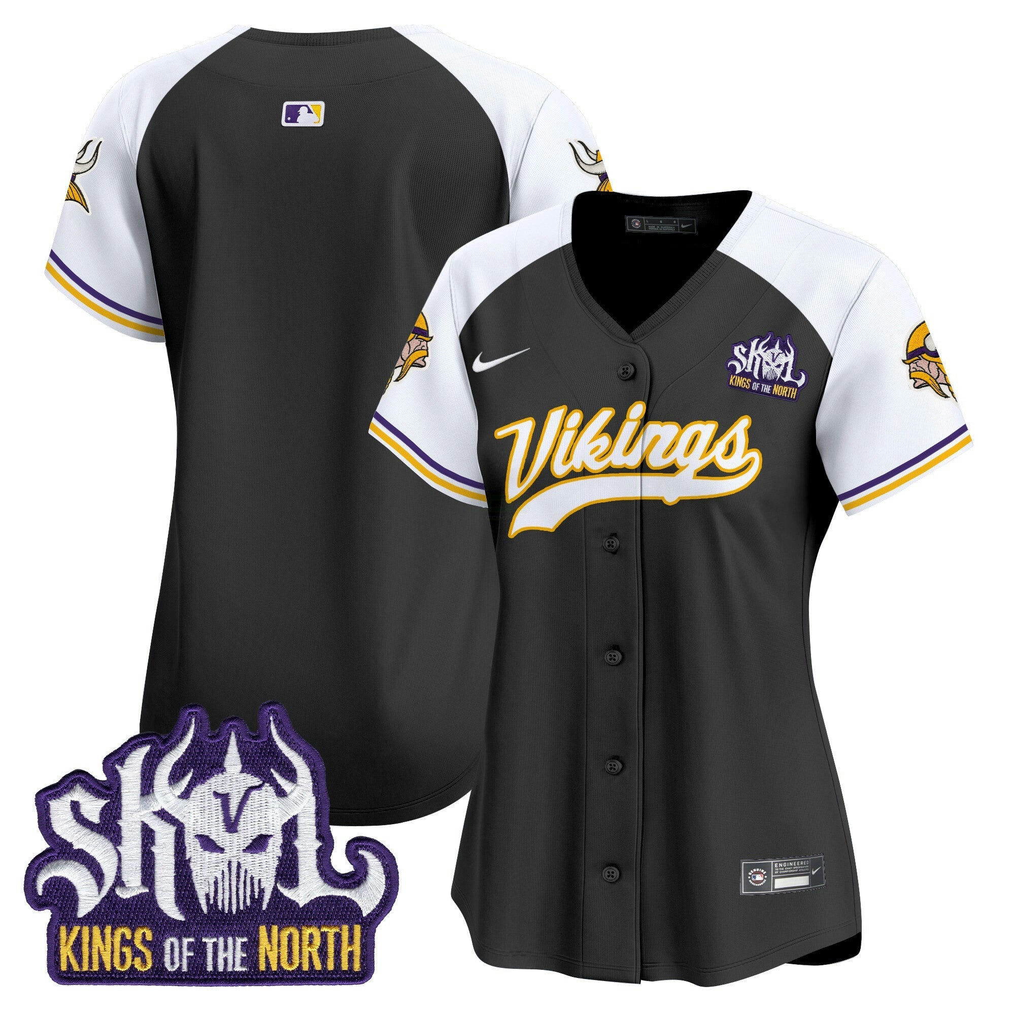 Camisa NFL Women’s Minnesota Kings Of The North Patch Vapor Premier Limited Jersey