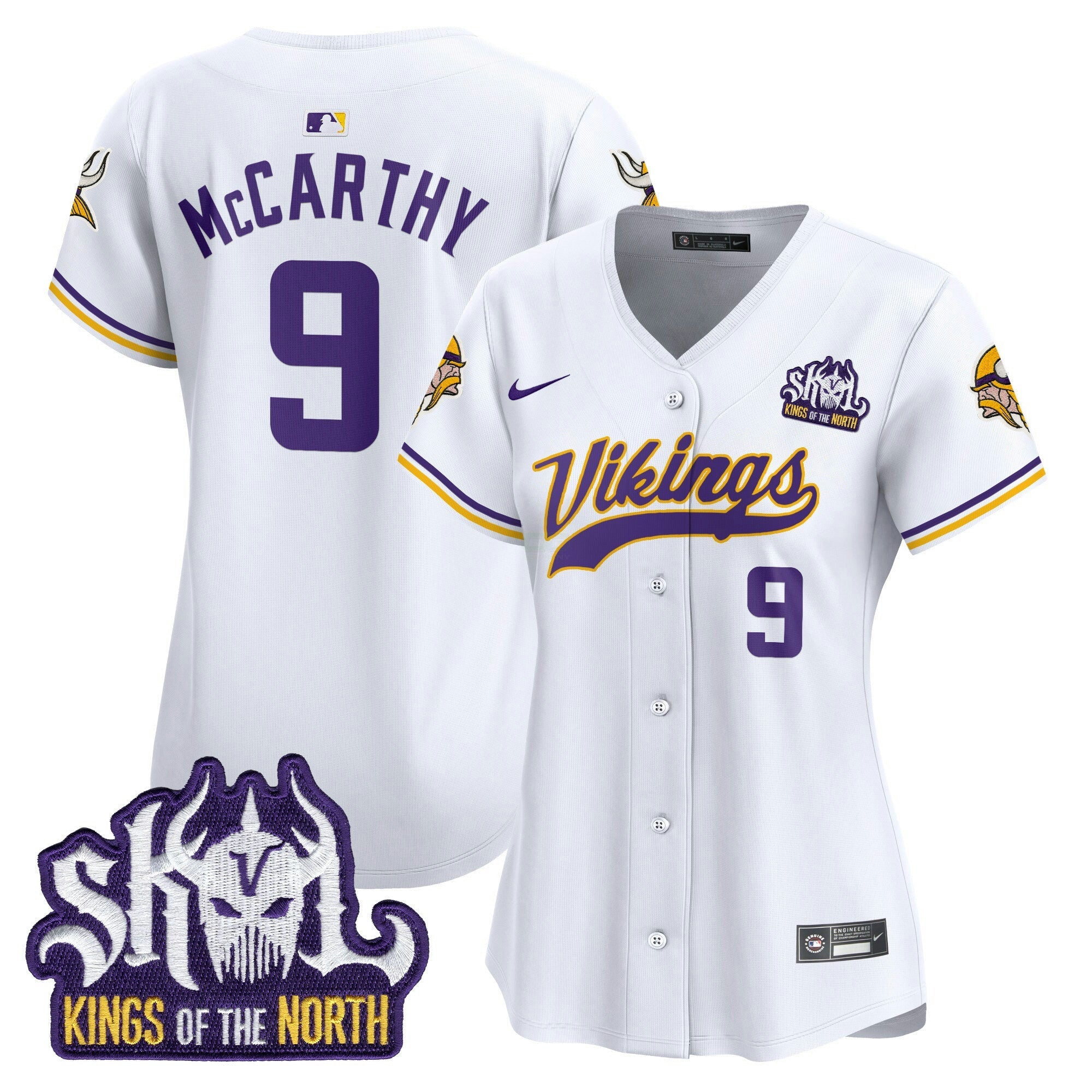 Camisa NFL Women’s Minnesota Kings Of The North Patch Vapor Premier Limited Jersey
