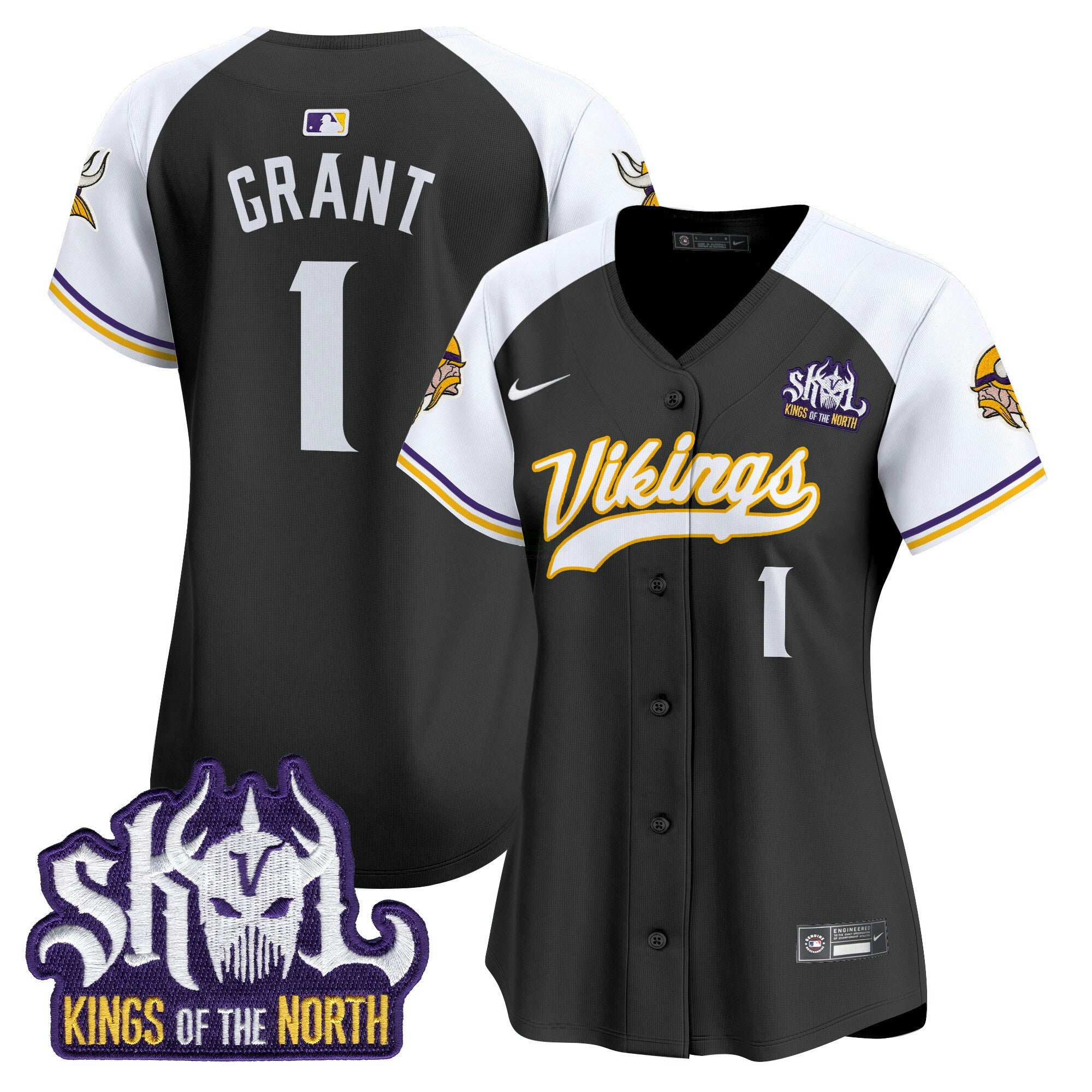 Camisa NFL Women’s Minnesota Kings Of The North Patch Vapor Premier Limited Jersey