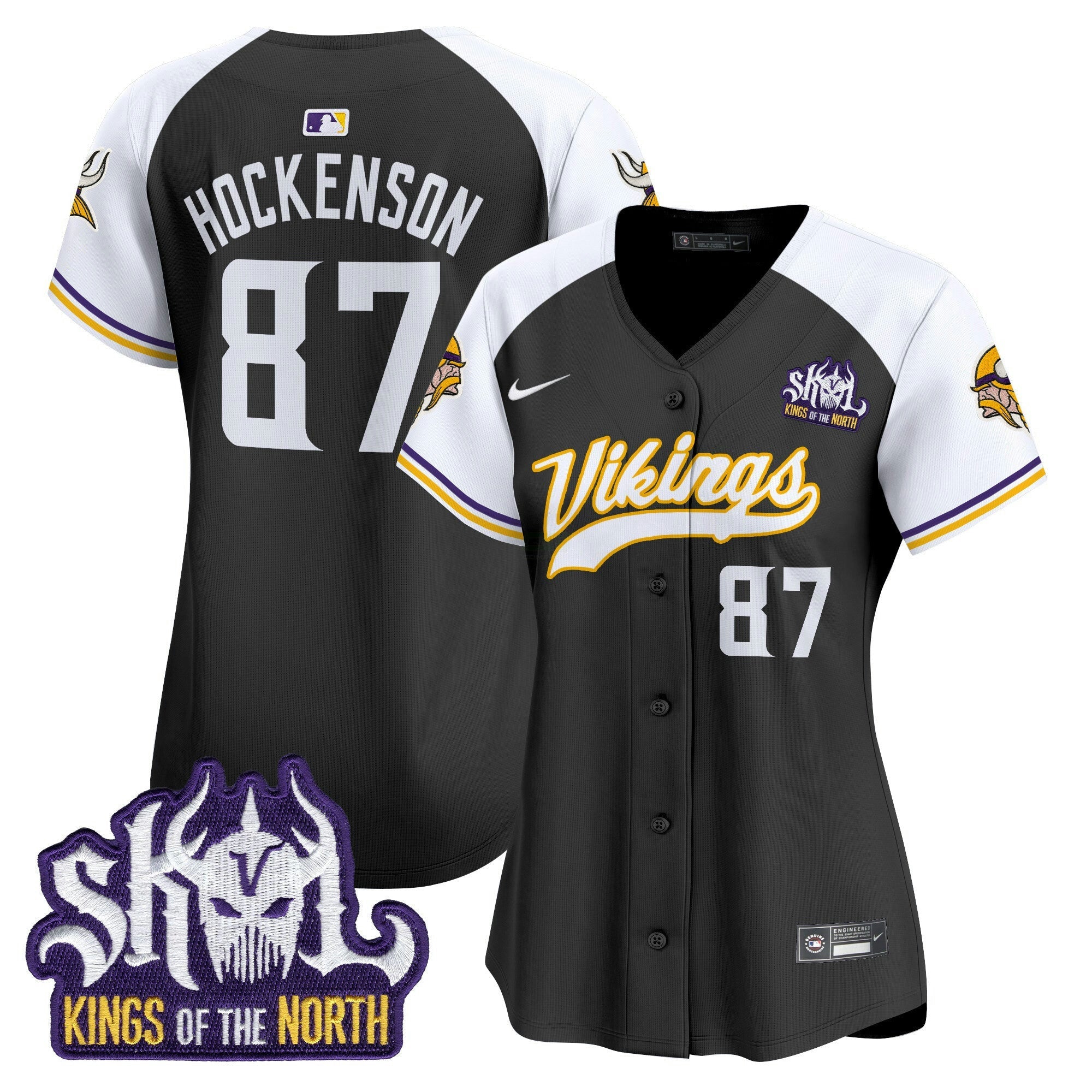 Camisa NFL Women’s Minnesota Kings Of The North Patch Vapor Premier Limited Jersey