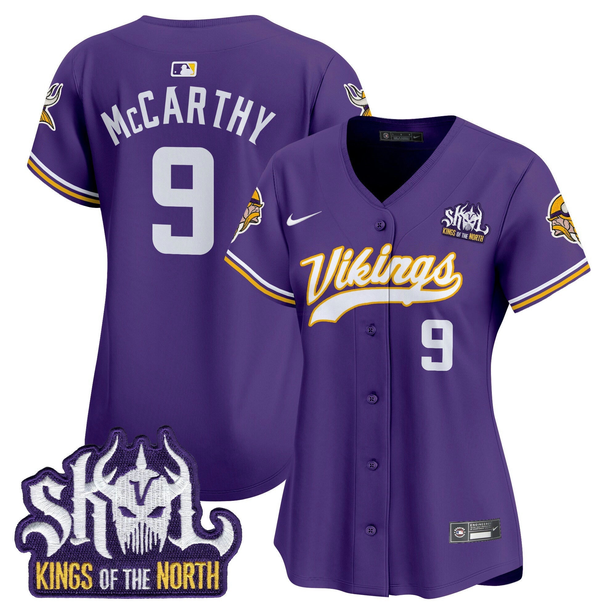 Camisa NFL Women’s Minnesota Kings Of The North Patch Vapor Premier Limited Jersey