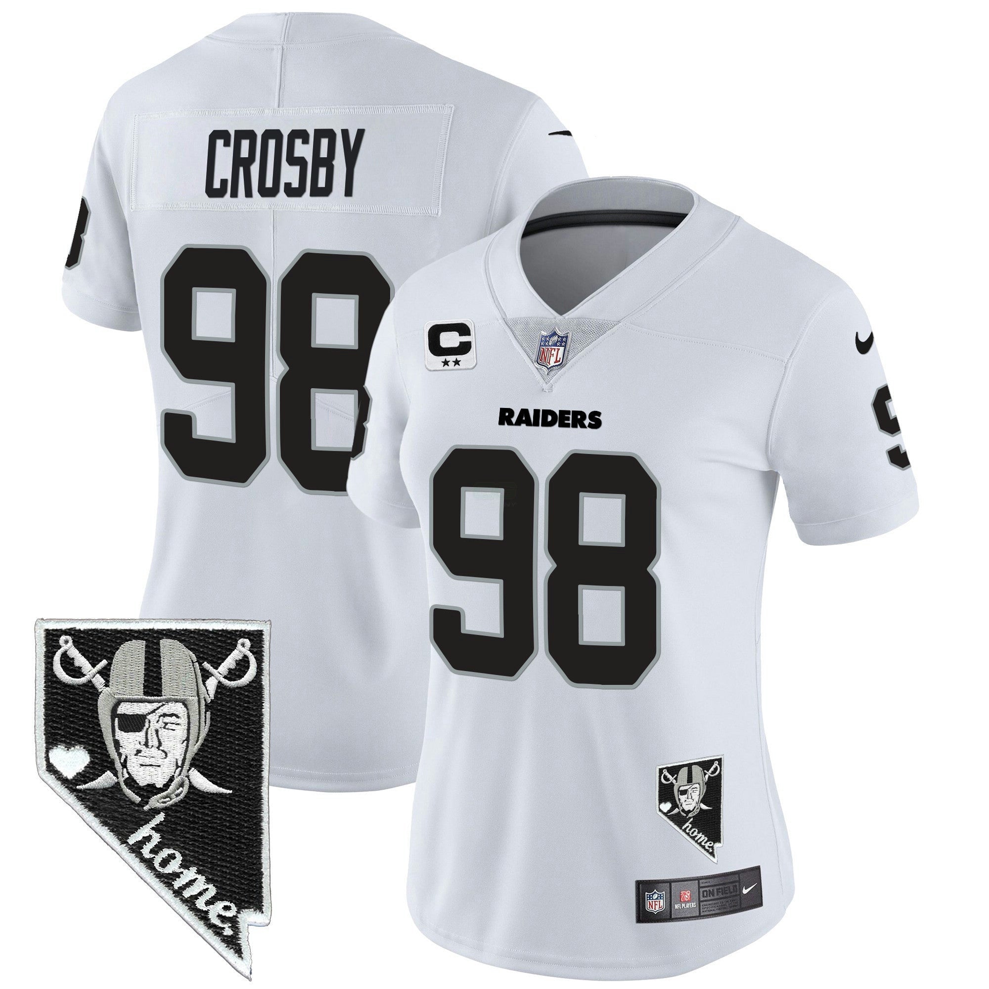 Camisa NFL Women’s Nevada Home Patch Vapor Jersey