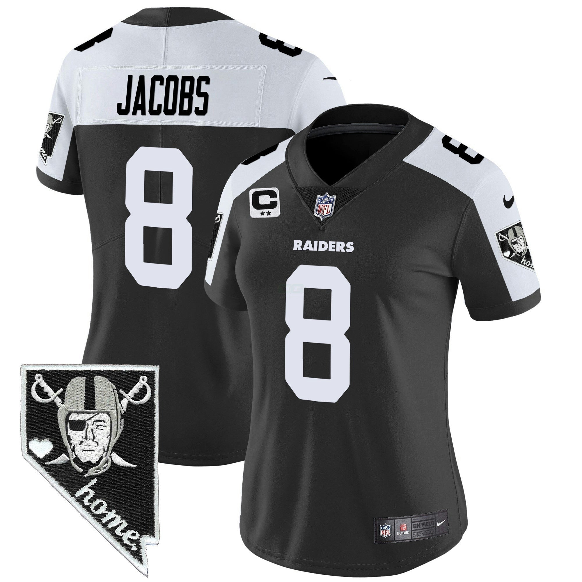 Camisa NFL Women’s Nevada Home Patch Vapor Jersey