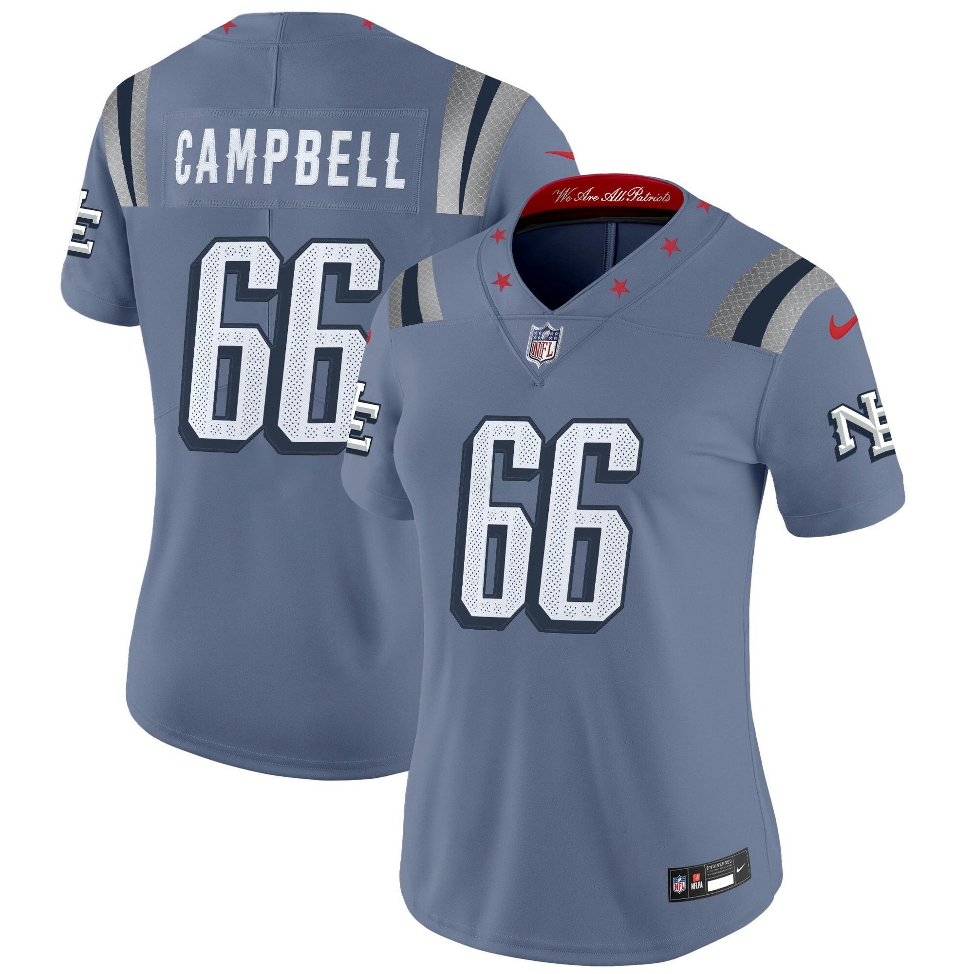 Camisa NFL Women’s New England 2025 “Rivalries” Vapor Limited Jersey