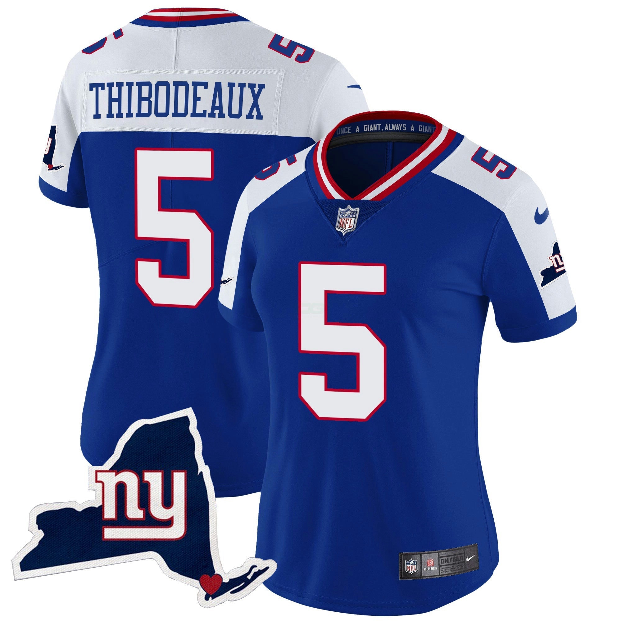 Camisa NFL Women’s New York State Map Patch Limited Jersey V2