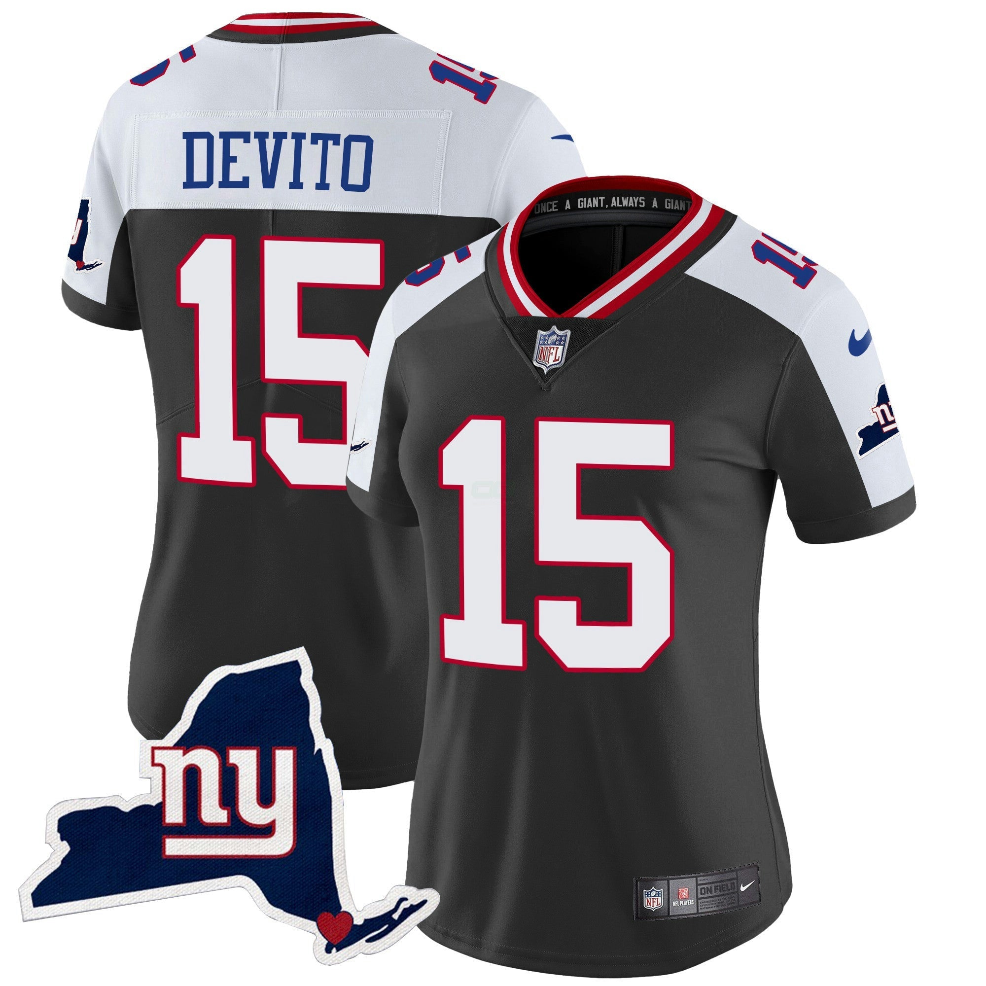 Camisa NFL Women’s New York State Map Patch Limited Jersey V2