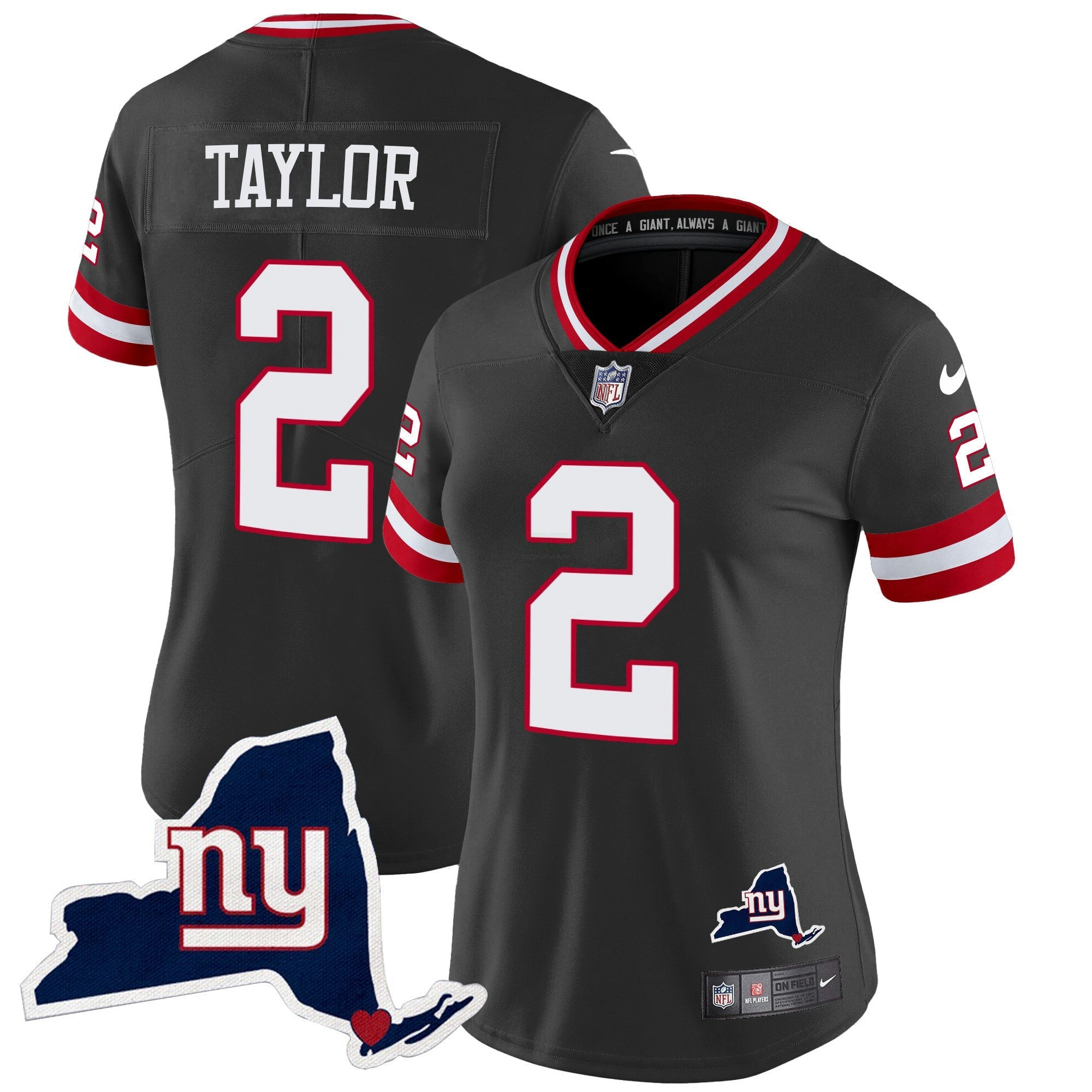 Camisa NFL Women’s New York State Map Patch Limited Jersey V2