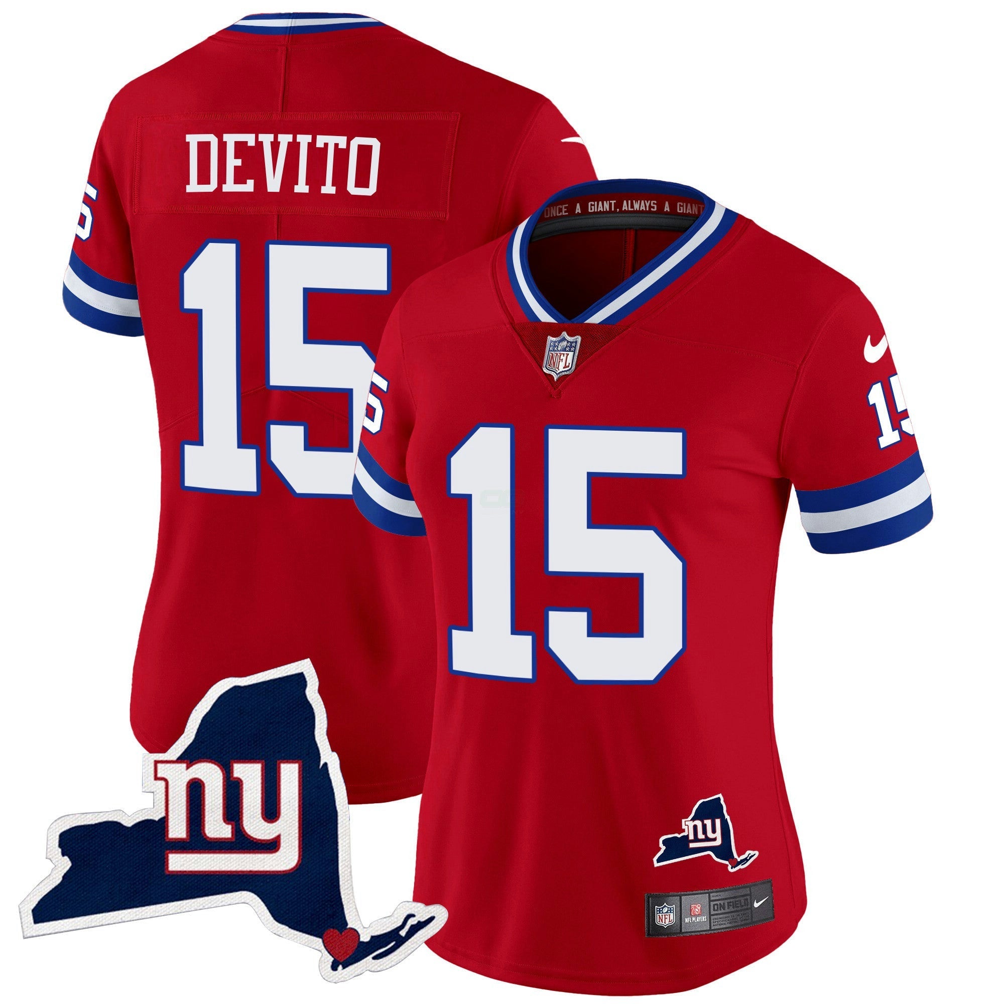 Camisa NFL Women’s New York State Map Patch Limited Jersey V2