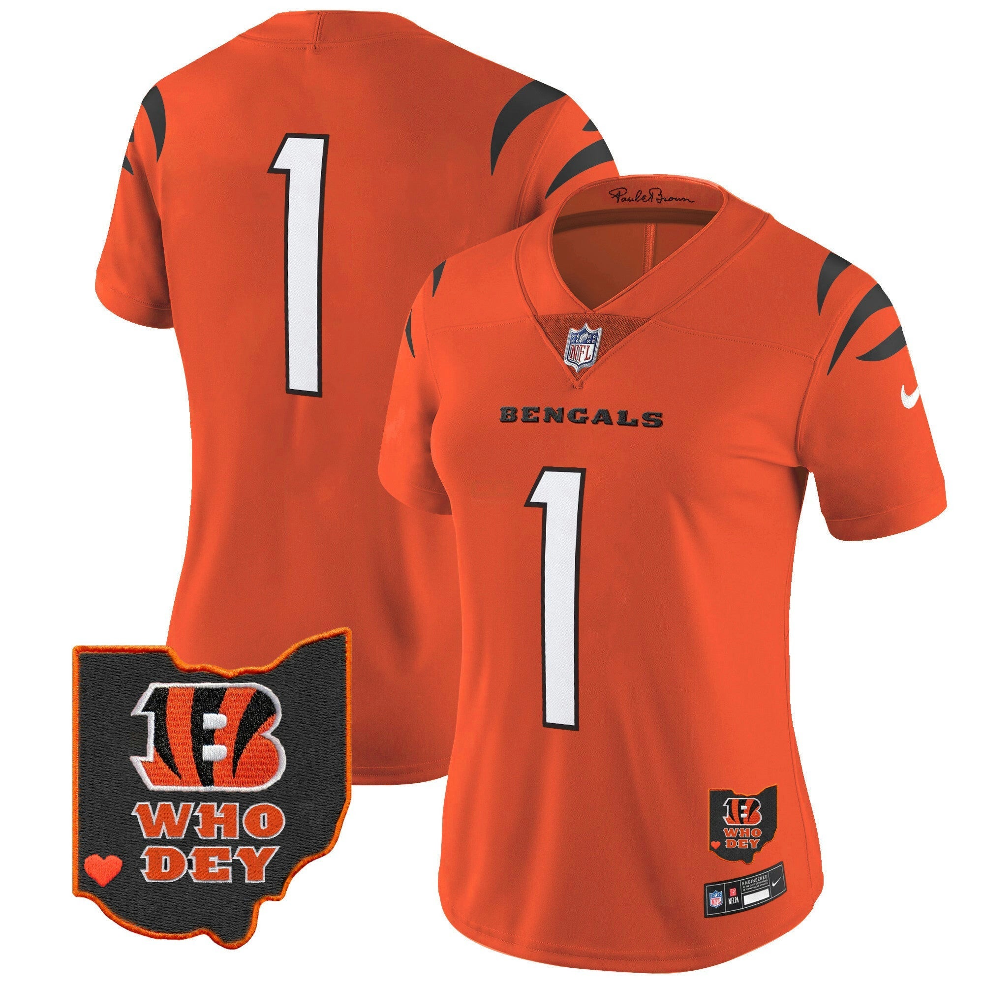 Camisa NFL Women’s Ohio Patch Vapor Limited Jersey V2
