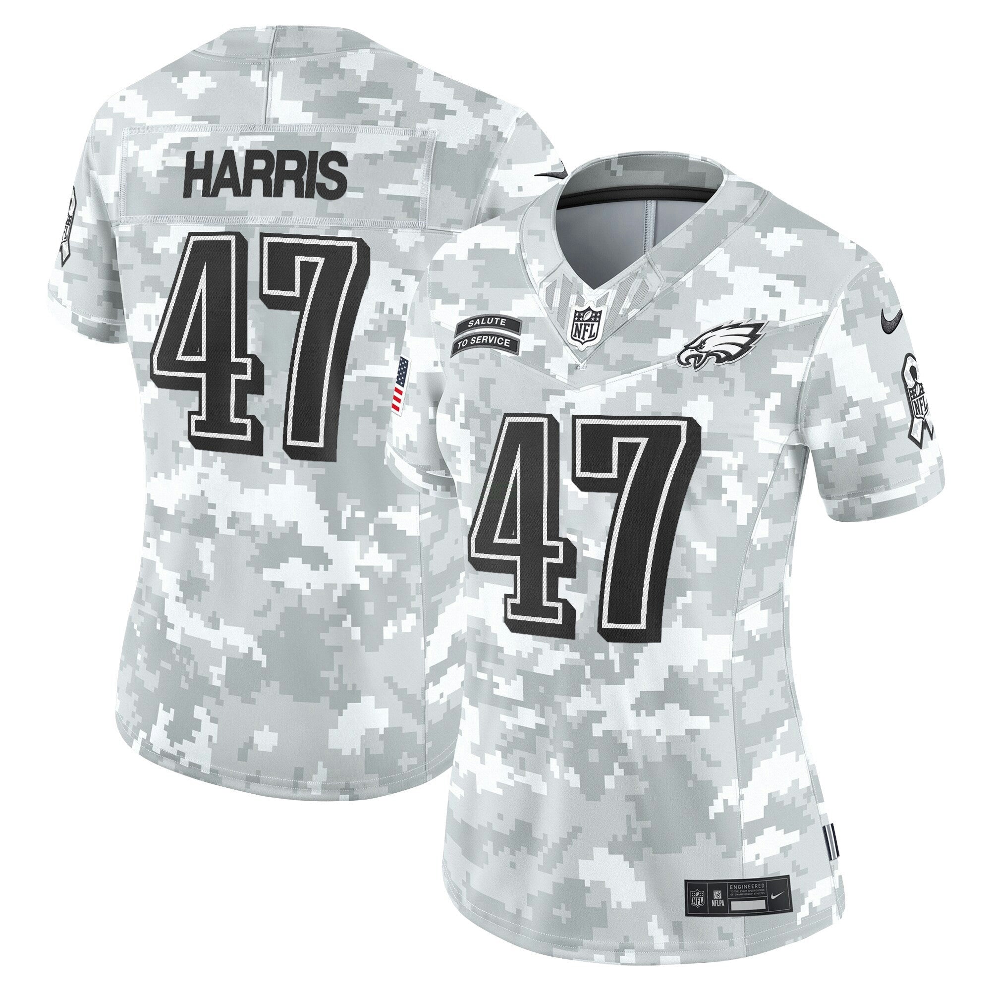 Camisa NFL Women’s Philadelphia 2024 Salute to Service Vapor Limited Jersey
