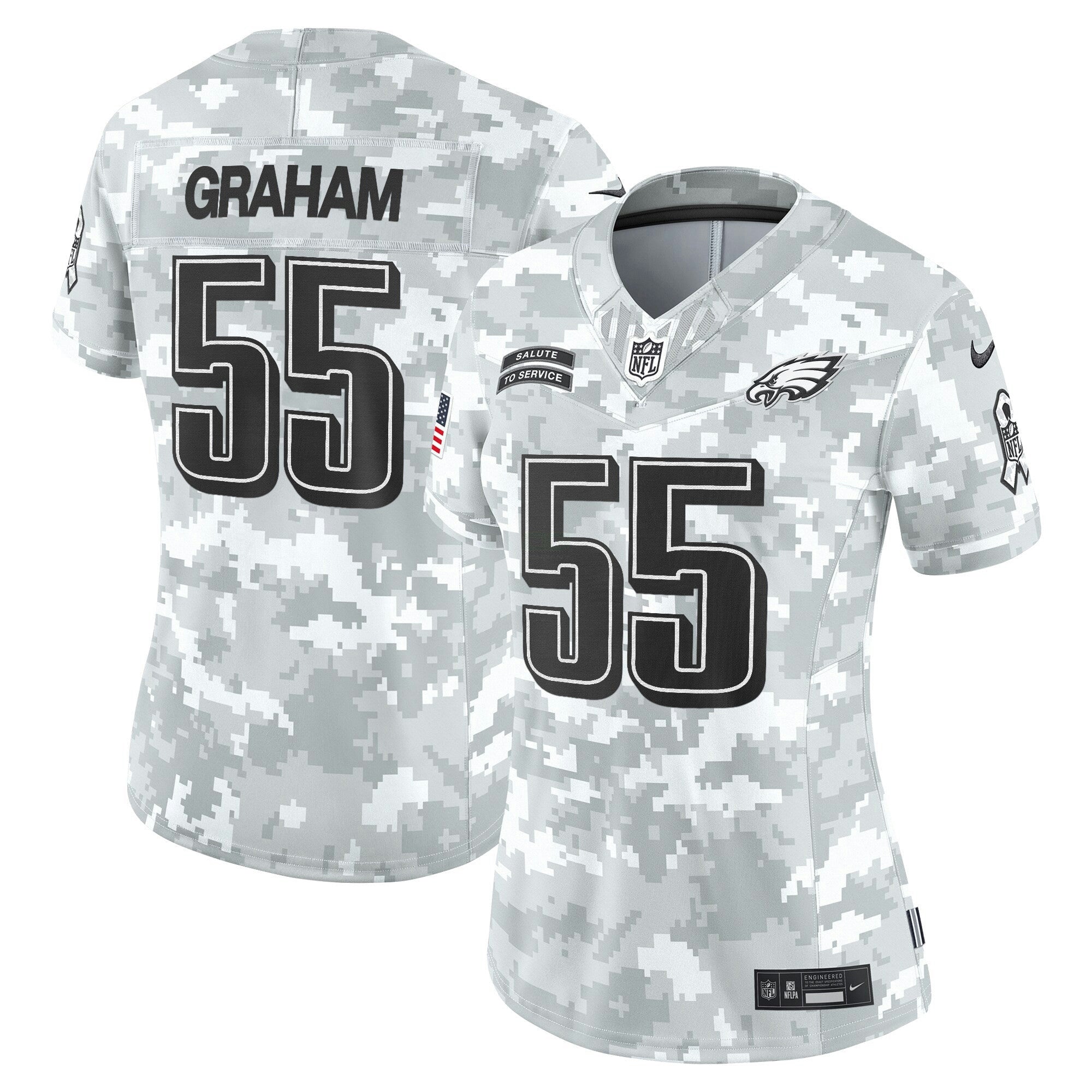 Camisa NFL Women’s Philadelphia 2024 Salute to Service Vapor Limited Jersey