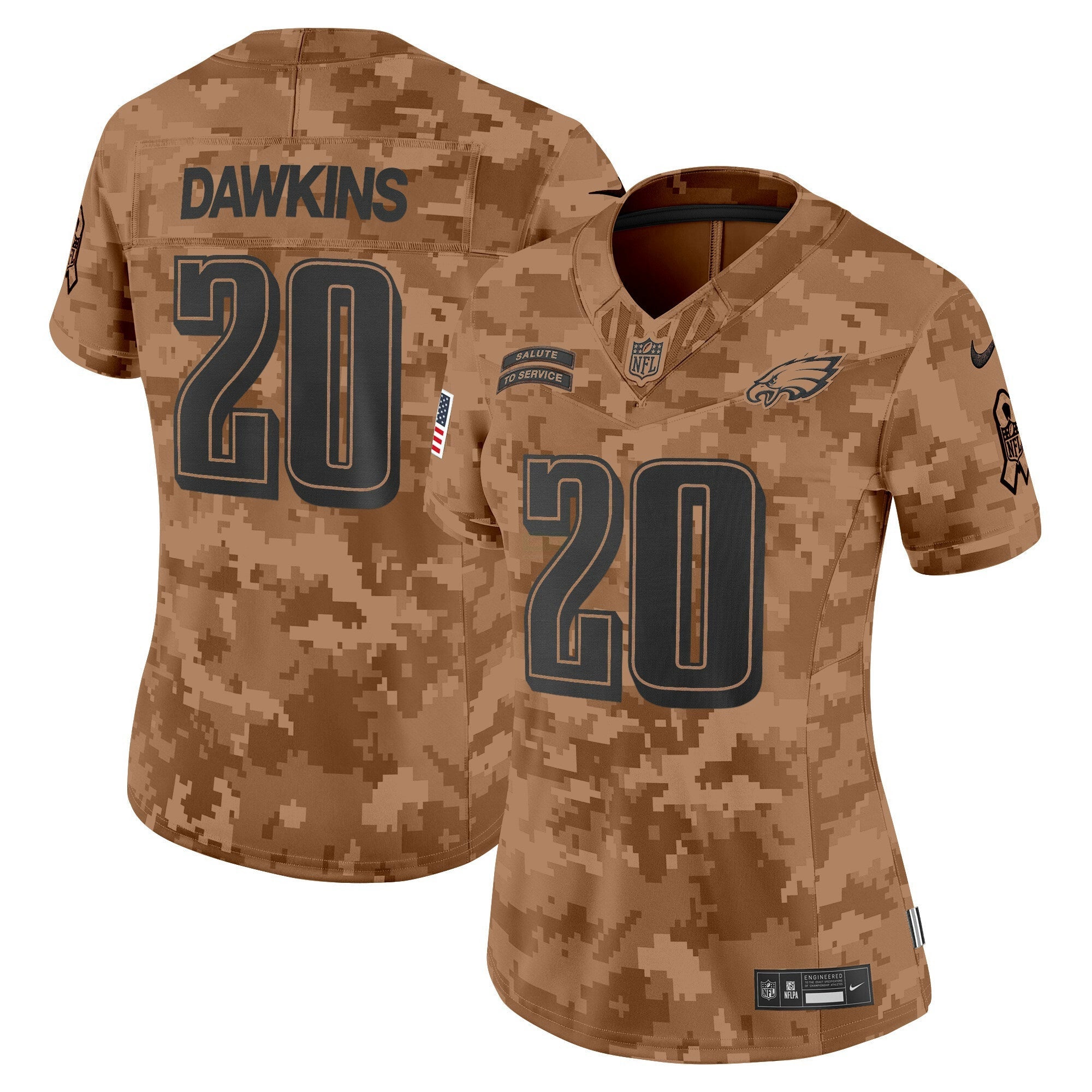 Camisa NFL Women’s Philadelphia 2024 Salute to Service Vapor Limited Jersey