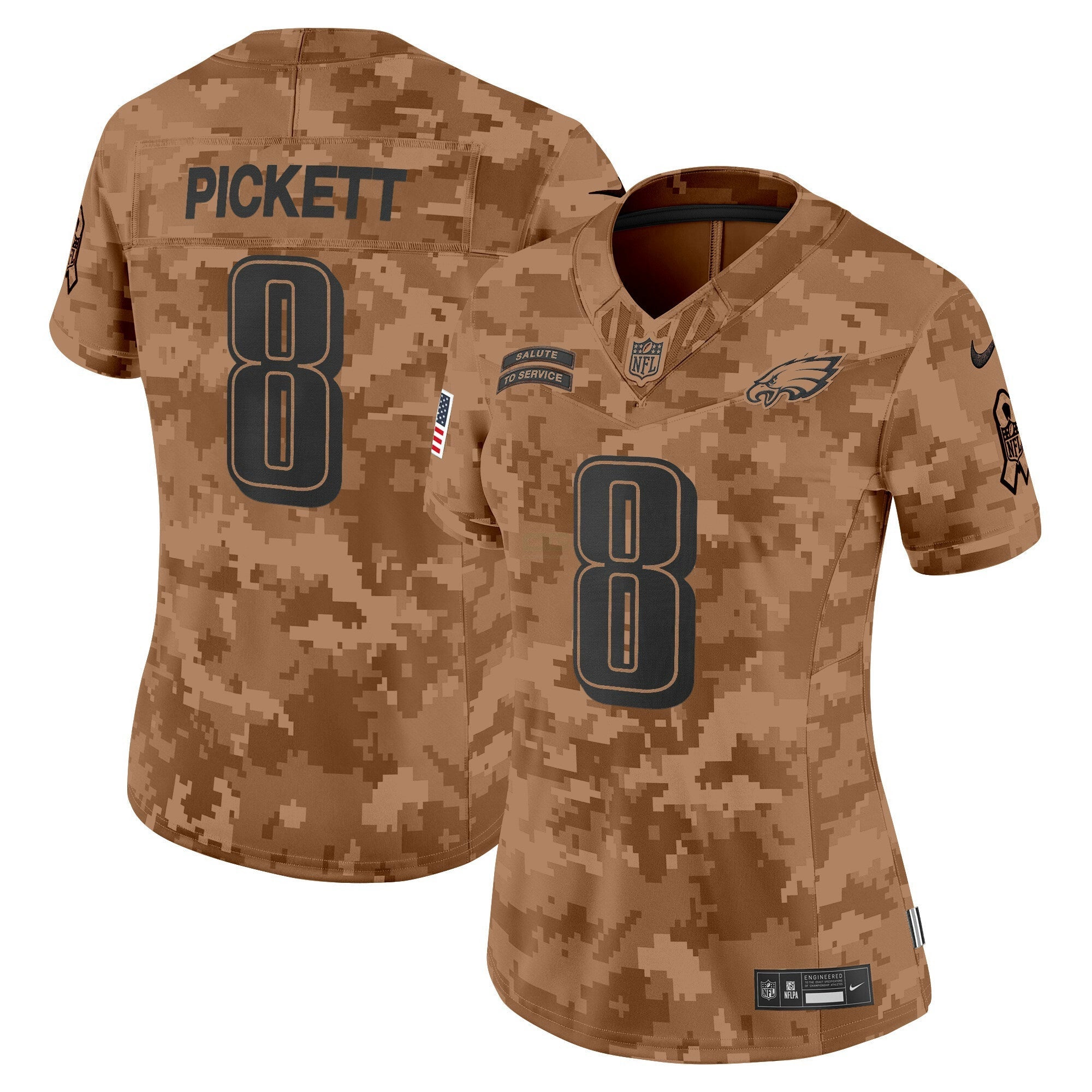 Camisa NFL Women’s Philadelphia 2024 Salute to Service Vapor Limited Jersey