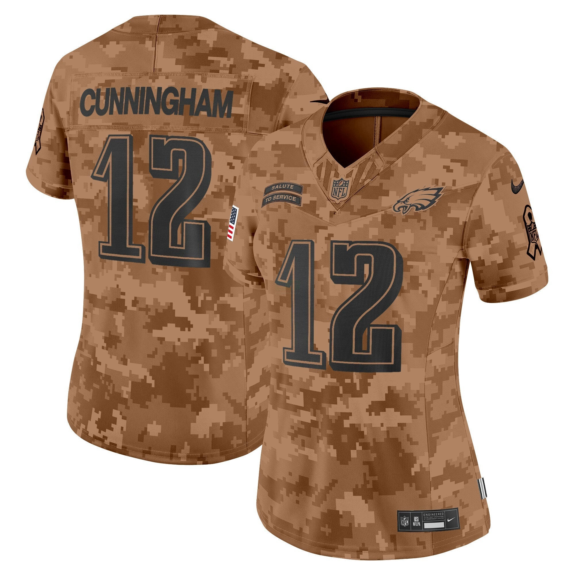 Camisa NFL Women’s Philadelphia 2024 Salute to Service Vapor Limited Jersey