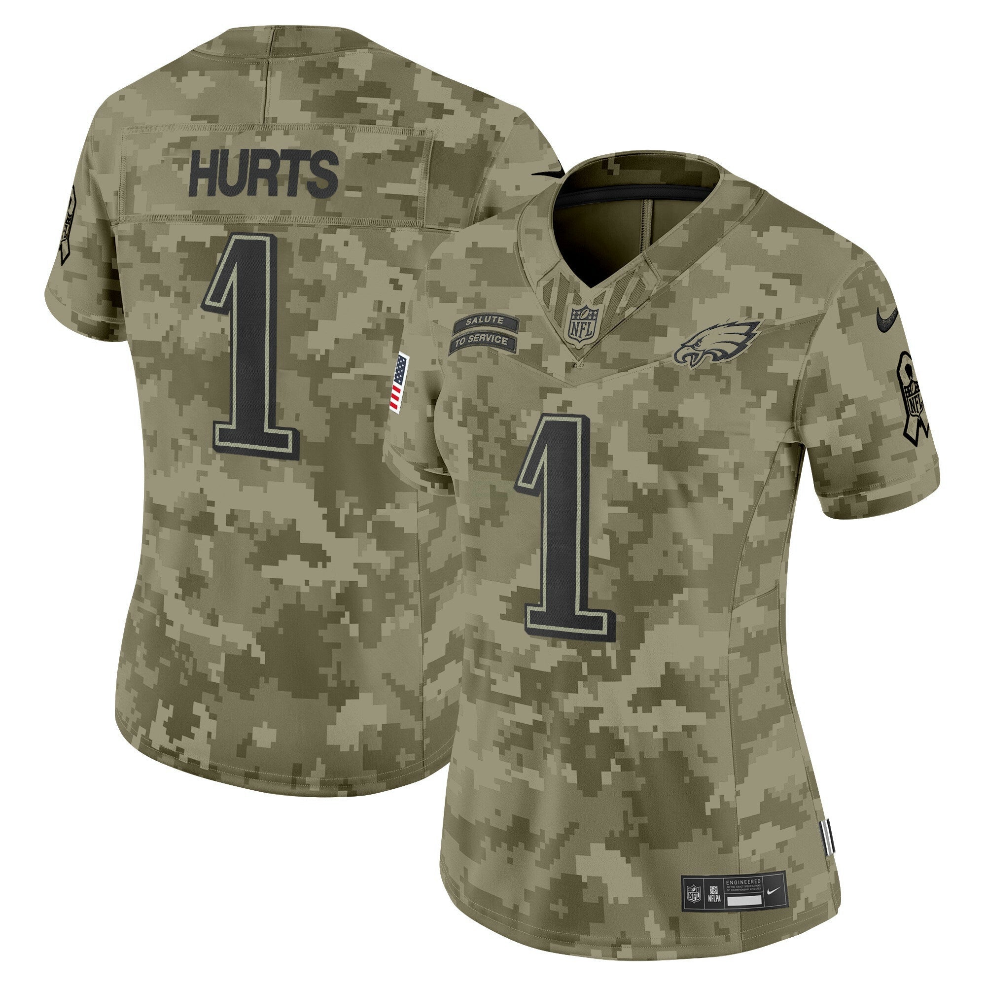 Camisa NFL Women’s Philadelphia 2024 Salute to Service Vapor Limited Jersey