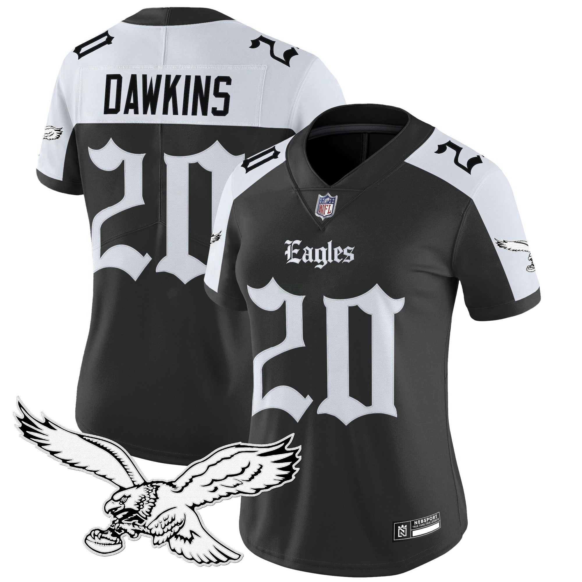 Camisa NFL Women’s Philadelphia ‘Gothic Philly Edition’ Vapor Limited Jersey