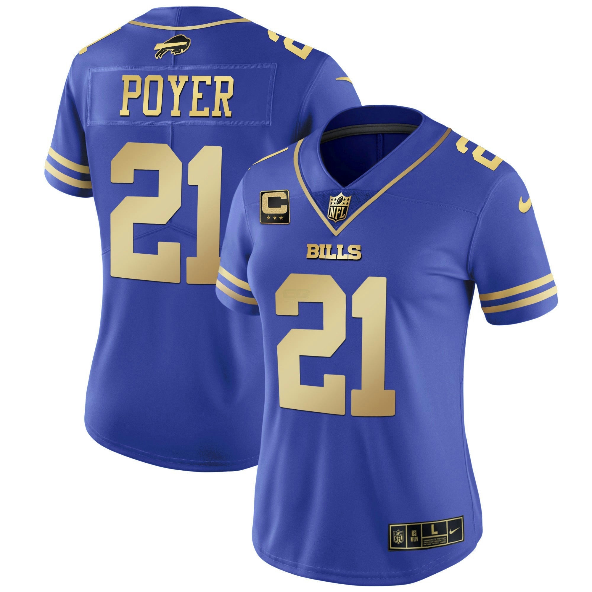 Camisa NFL Women’s Preta Vermelha Vapor Jersey