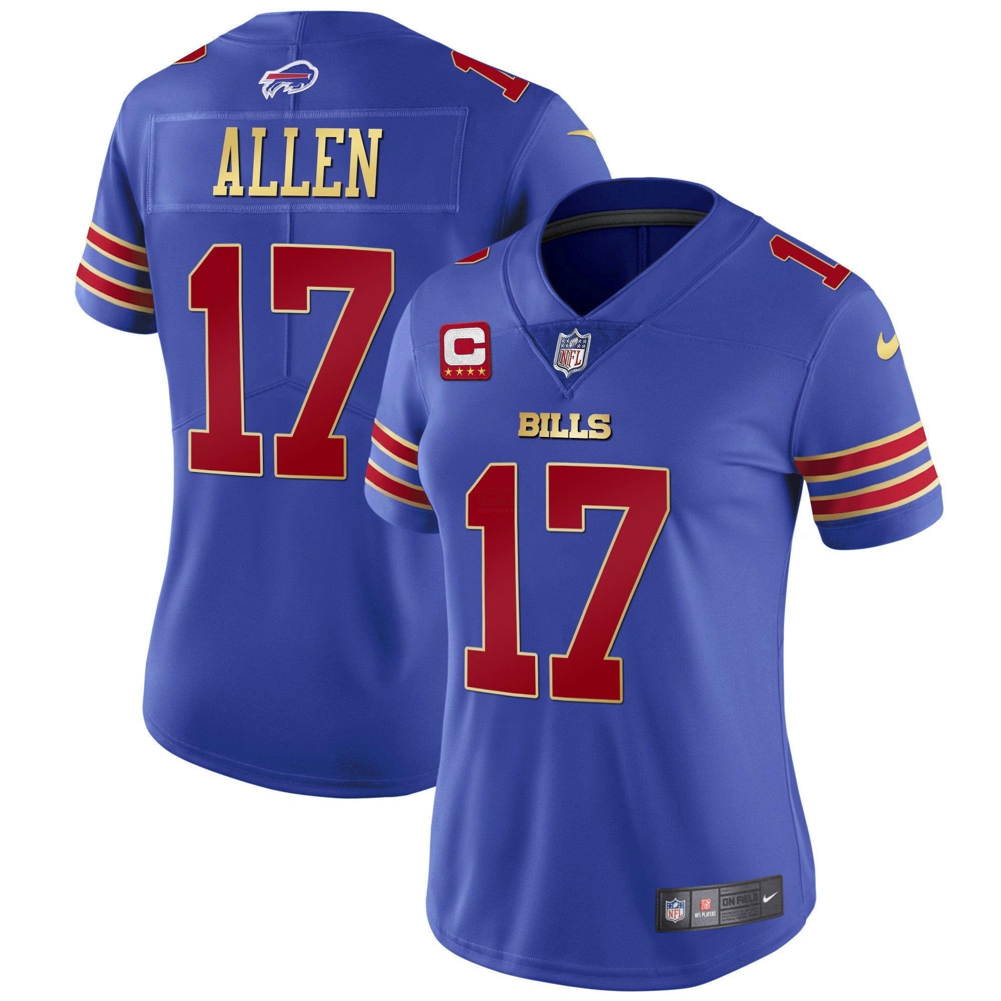 Camisa NFL Women’s Preta Vermelha Vapor Jersey