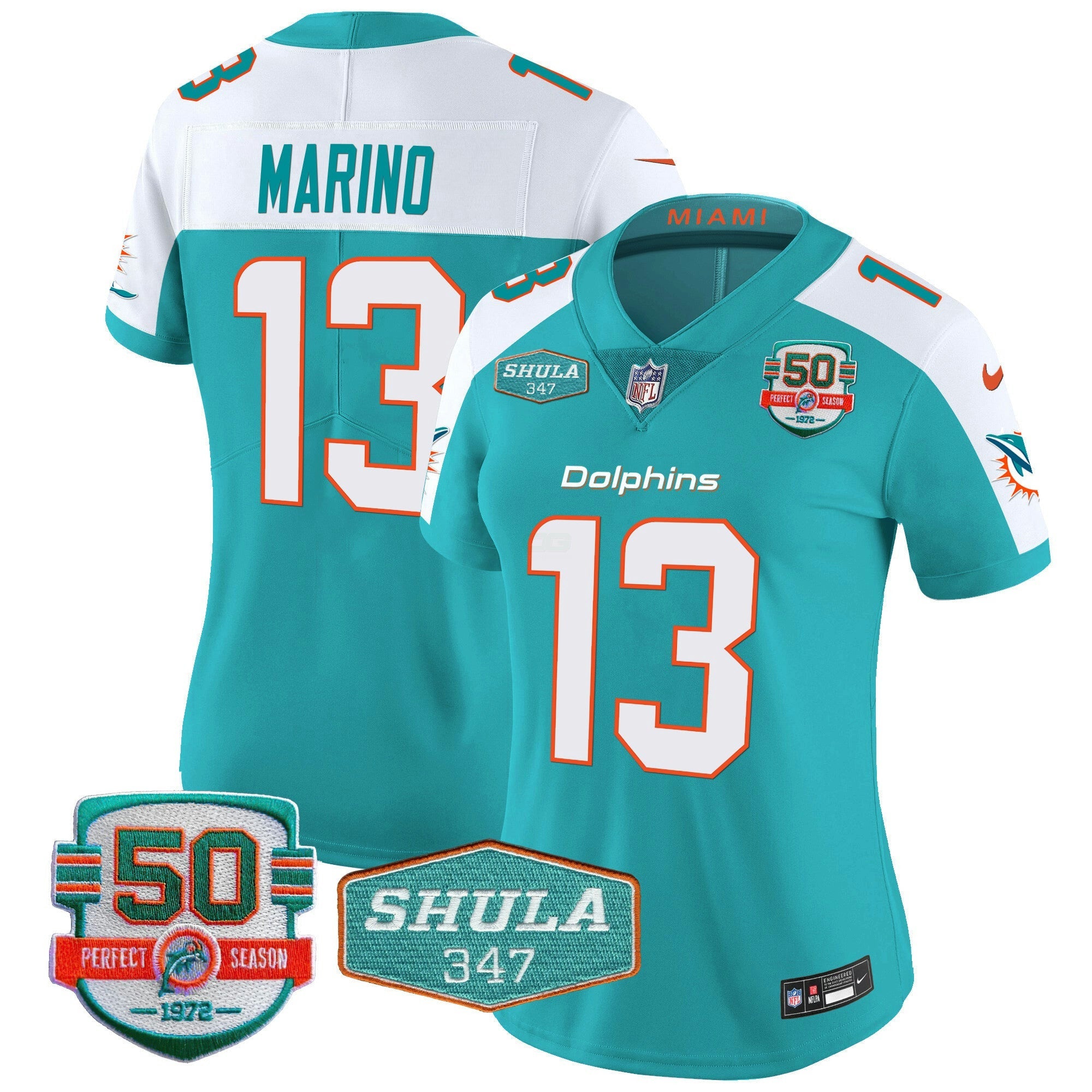 Camisa NFL Women’s Shula 347 Patch Vapor Jersey