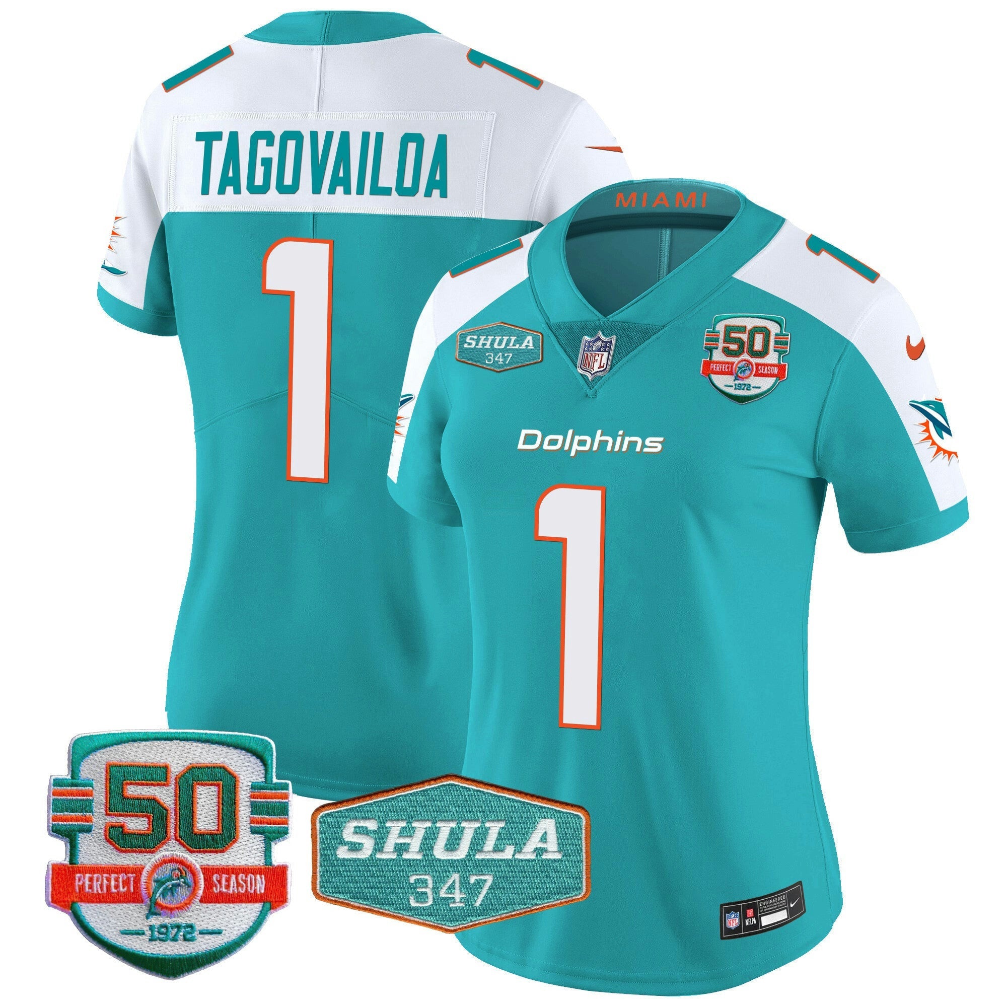 Camisa NFL Women’s Shula 347 Patch Vapor Jersey