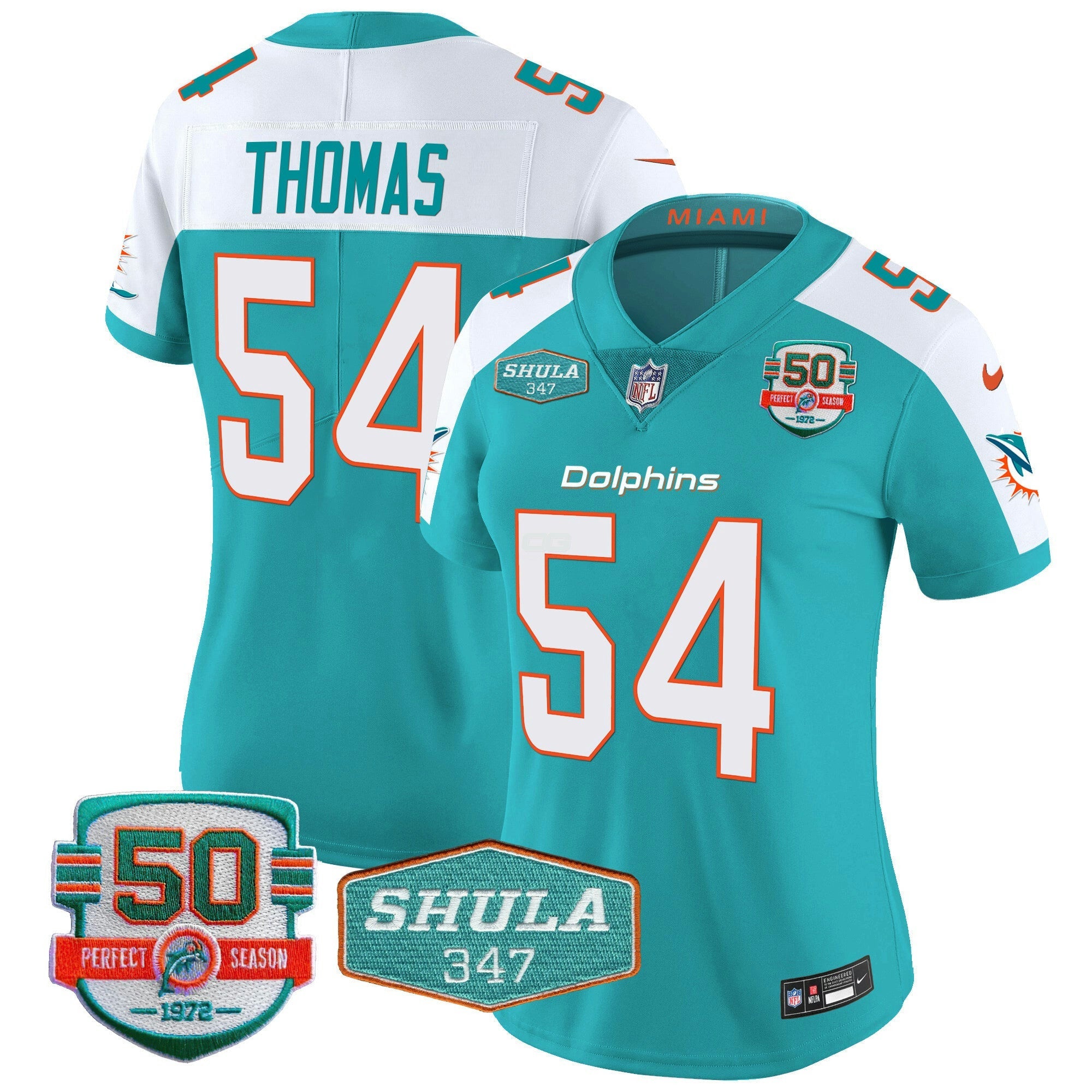 Camisa NFL Women’s Shula 347 Patch Vapor Jersey